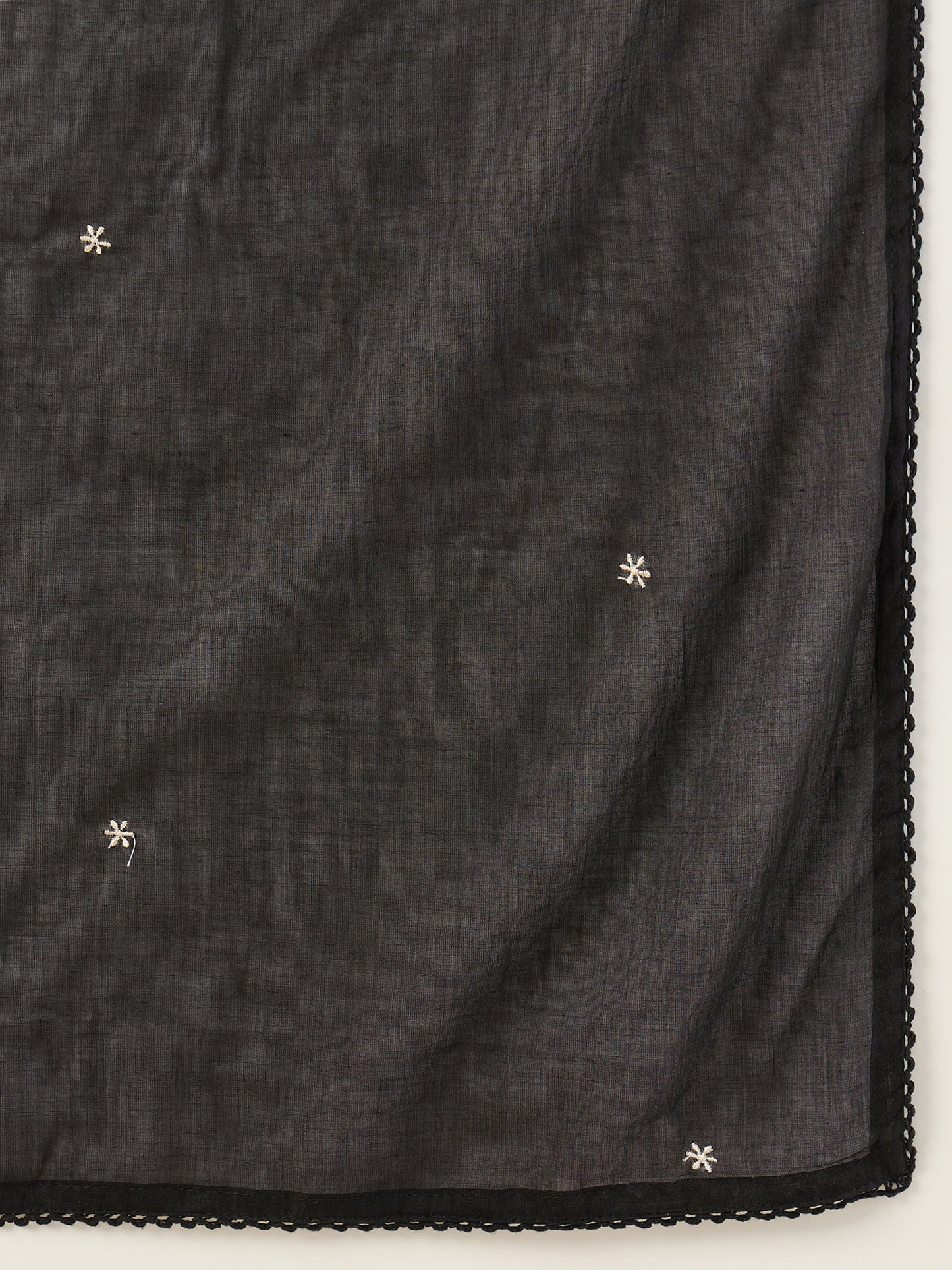 Women Ethnic Motifs Embroidered Tiered Thread Work Kurta with Trousers & With Dupatta