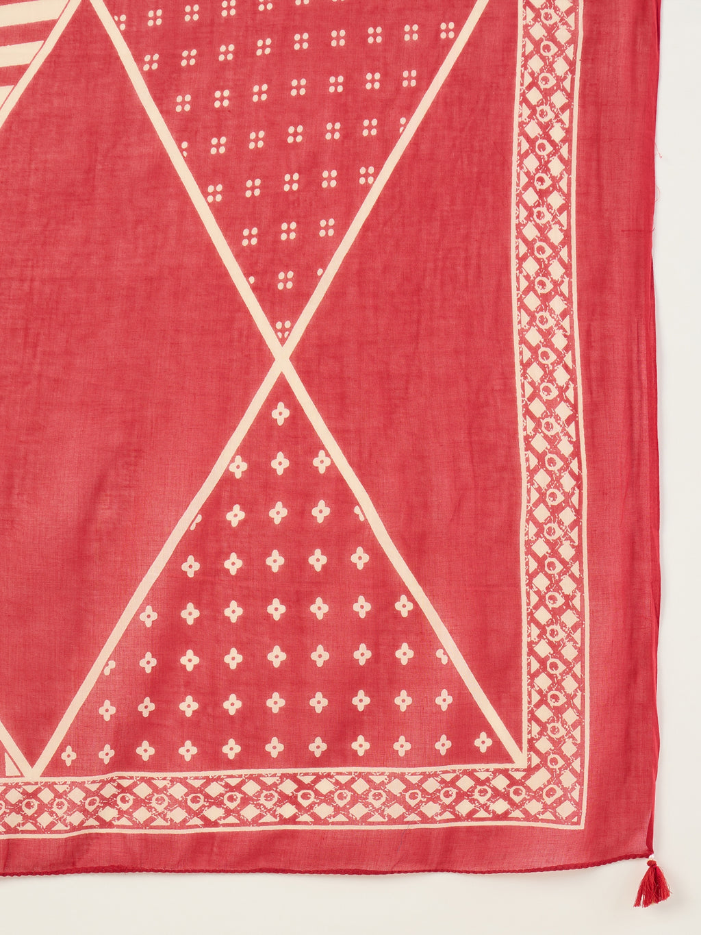 Women Printed Regular Thread Work Pure Cotton Kurta with Palazzos & With Dupatta