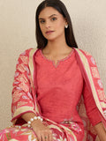 Women Printed Regular Beads and Stones Pure Cotton Kurta with Trousers & With Dupatta