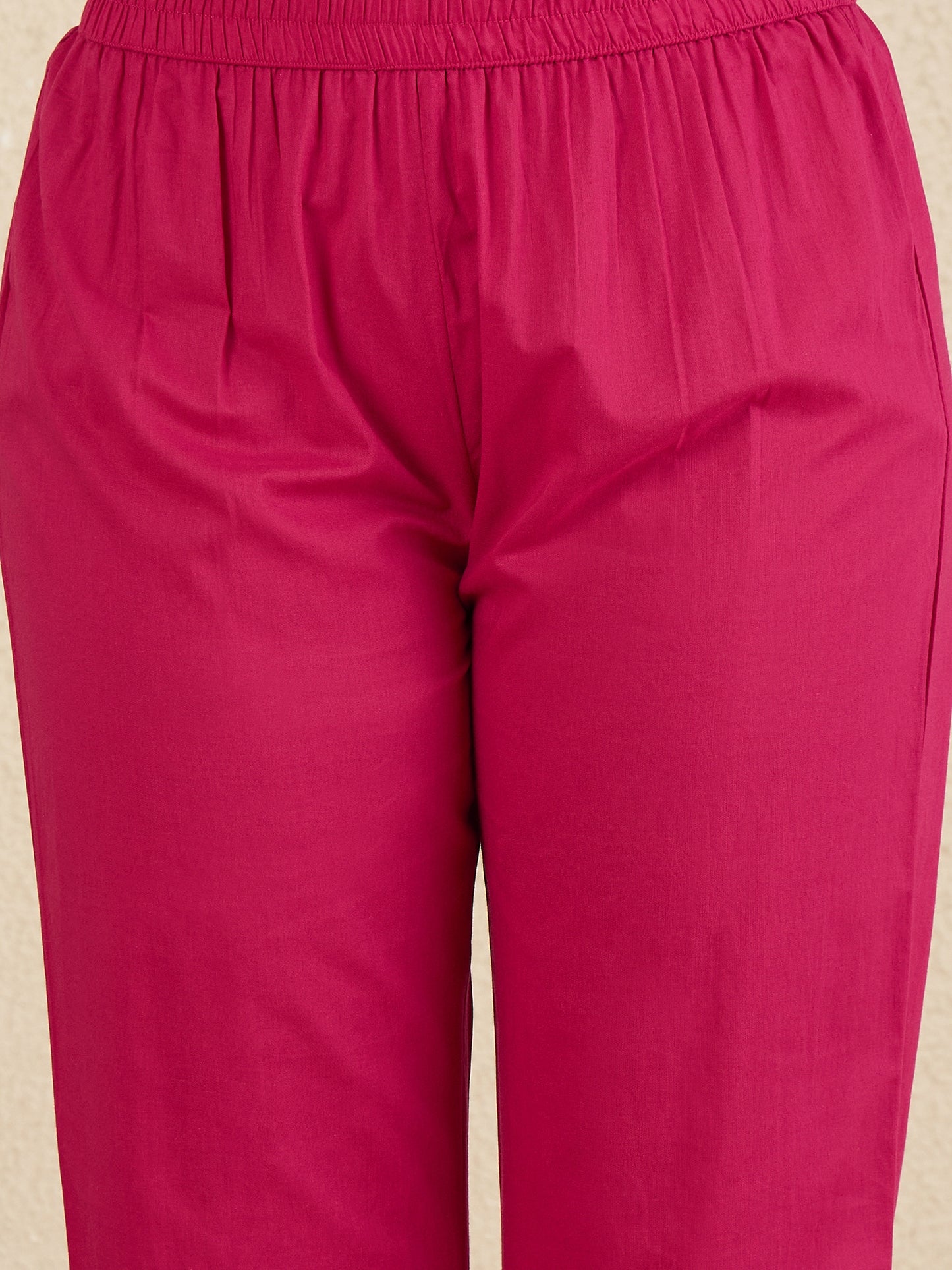 Women Floral Embroidered Regular Thread Work Kurta with Trousers & With Dupatta