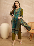 Women Ethnic Motifs Printed Mirror Work Pure Cotton Kurta with Trousers & Dupatta