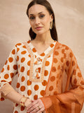 Women Printed Regular Pure Cotton Kurta with Trousers & With Dupatta