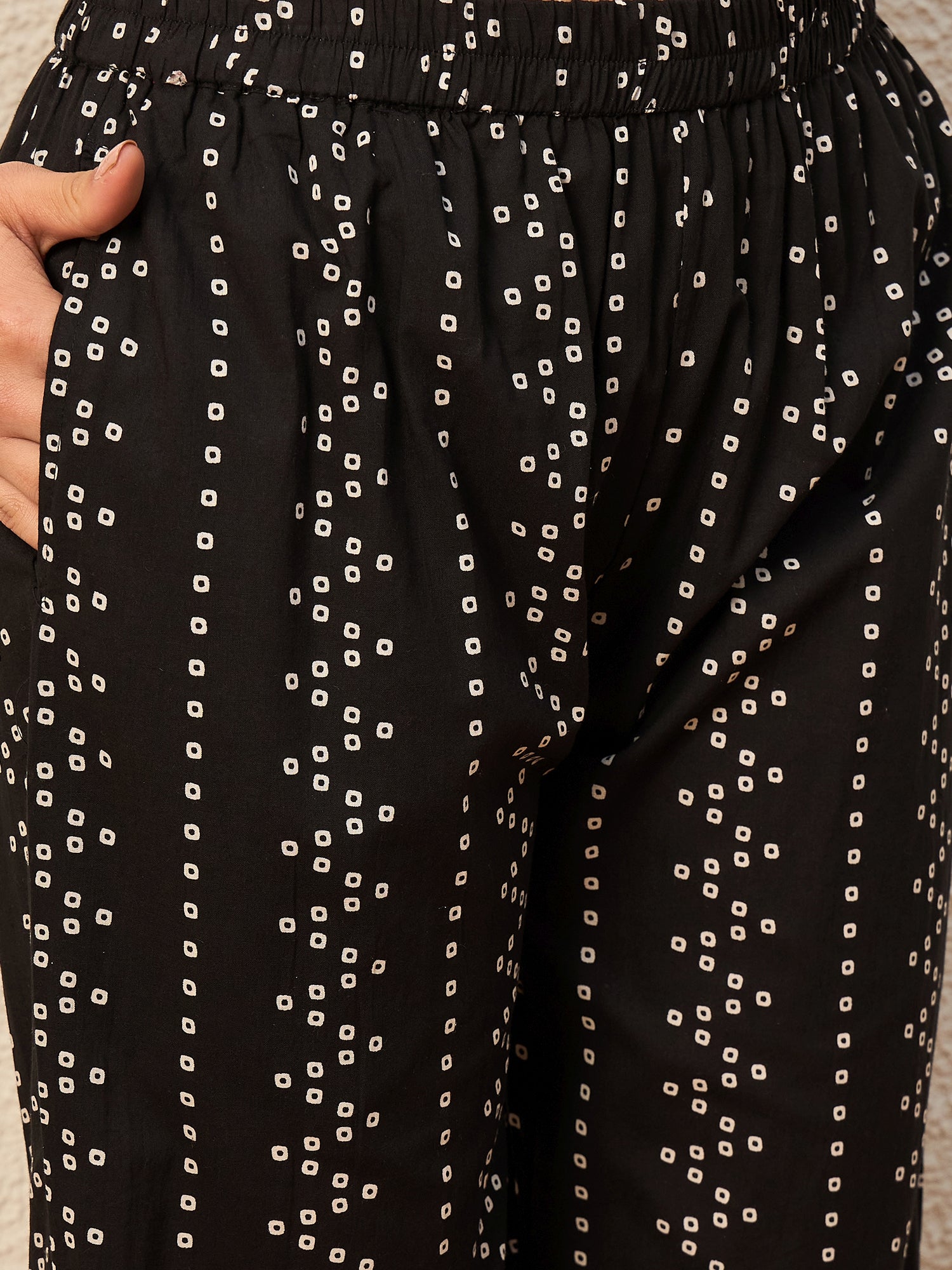 Women Ethnic Motifs Printed Regular Thread Work Pure Cotton Kurta with Trousers & With Dupatta