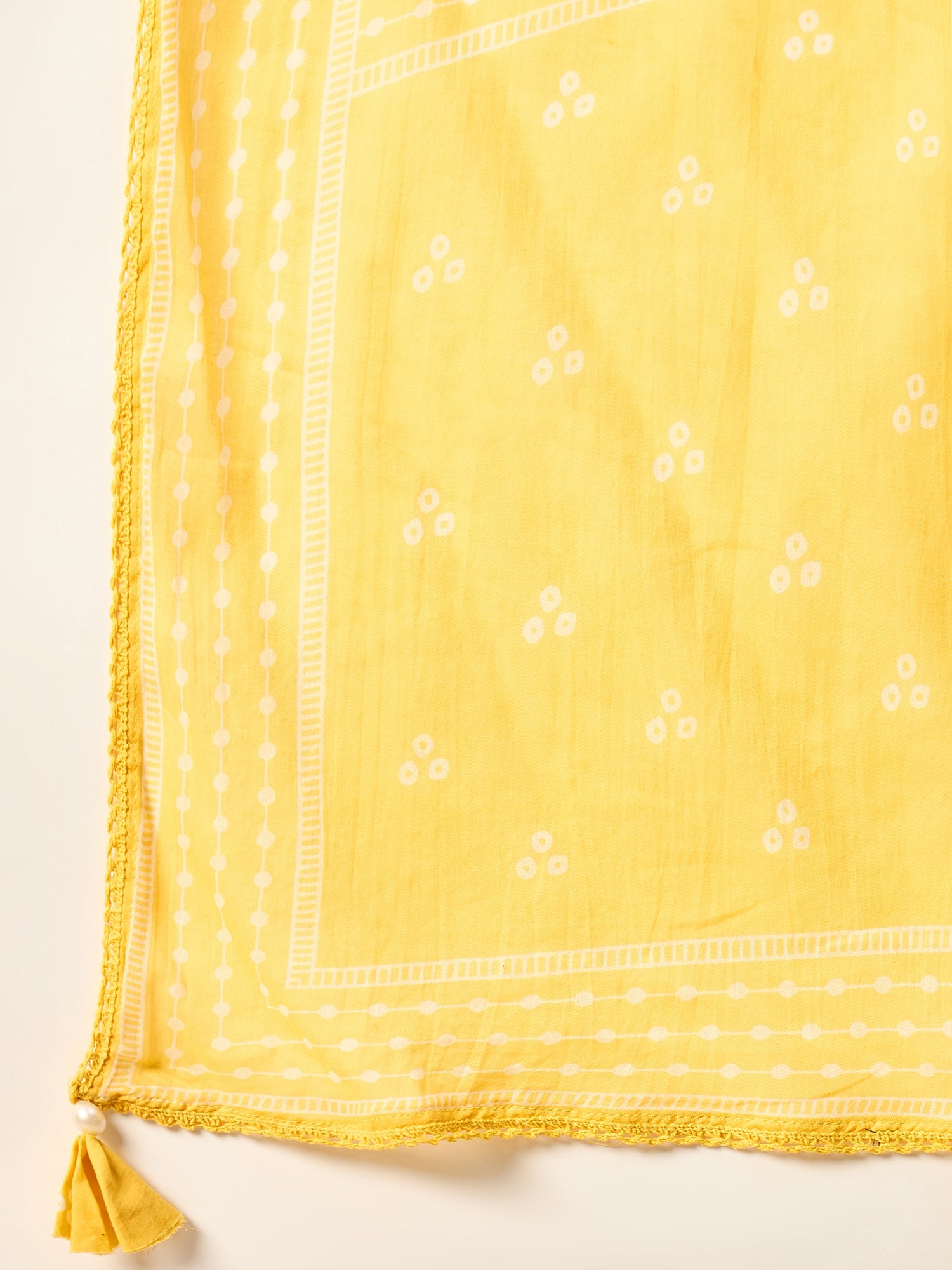 Women Ethnic Motifs Printed Regular Thread Work Pure Cotton Kurta with Trousers & With Dupatta