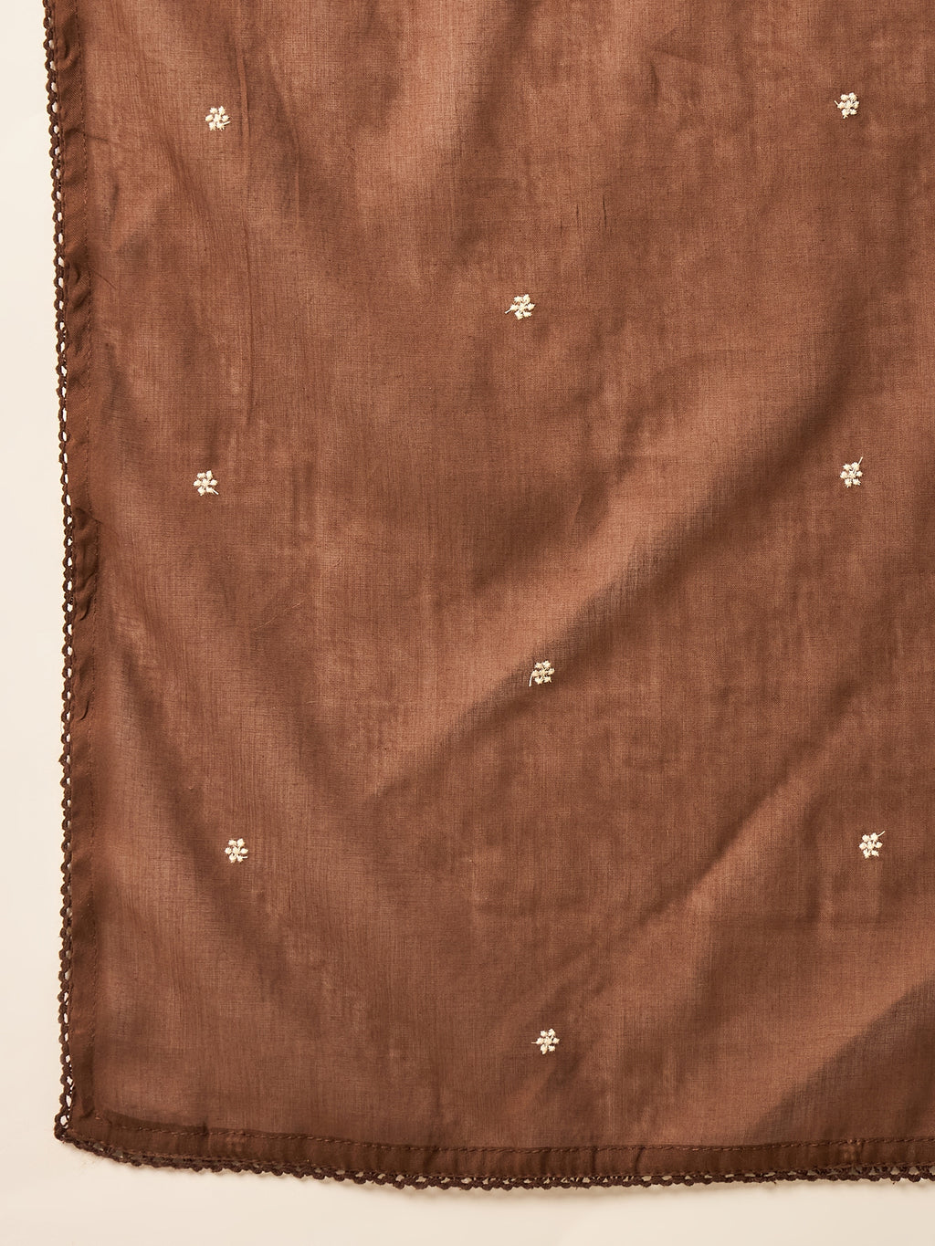 Women Ethnic Motifs Embroidered Panelled Thread Work Kurta with Trousers & With Dupatta