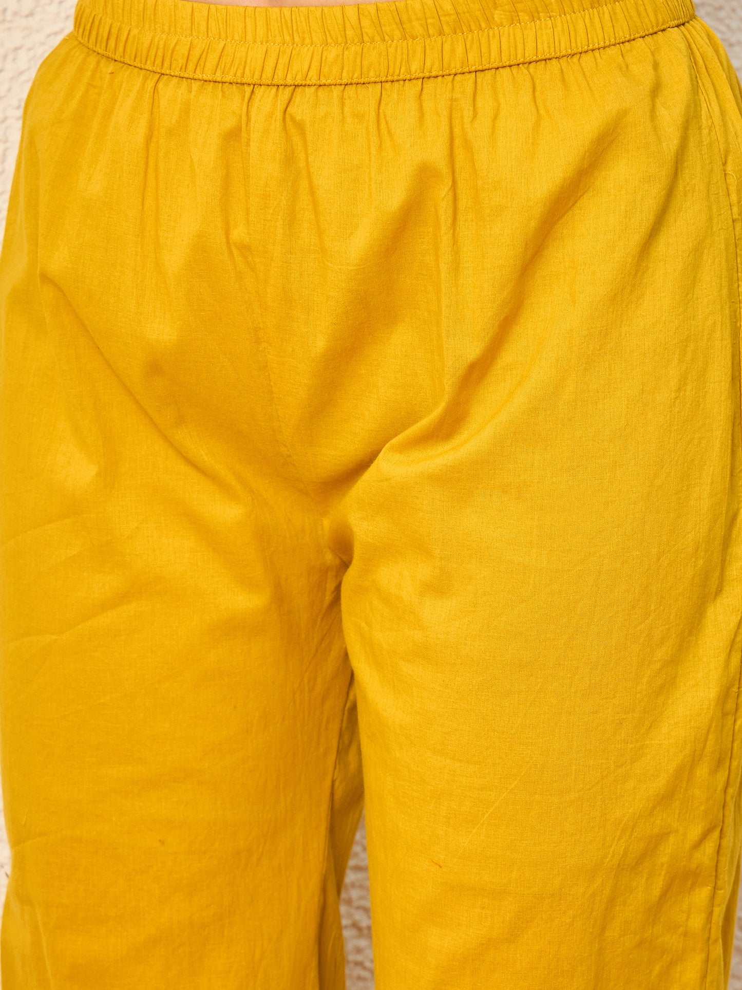 Women Ethnic Motifs Embroidered Pleated Mirror Work Kurta with Trousers & With Dupatta