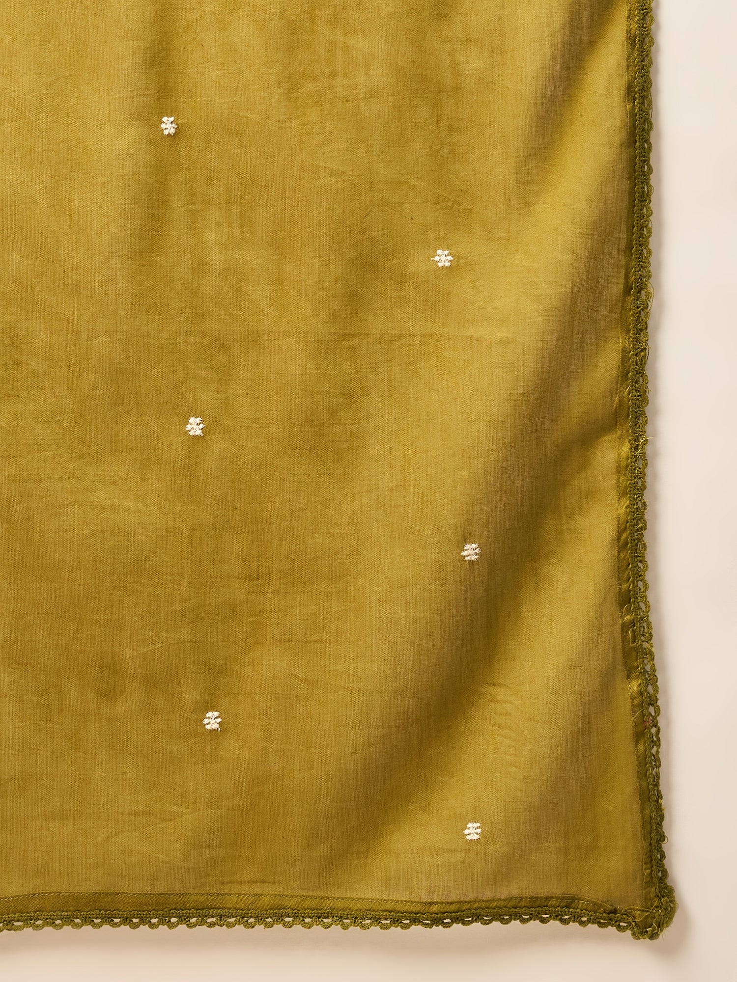 Women Ethnic Motifs Embroidered Panelled Thread Work Kurta with Trousers & With Dupatta