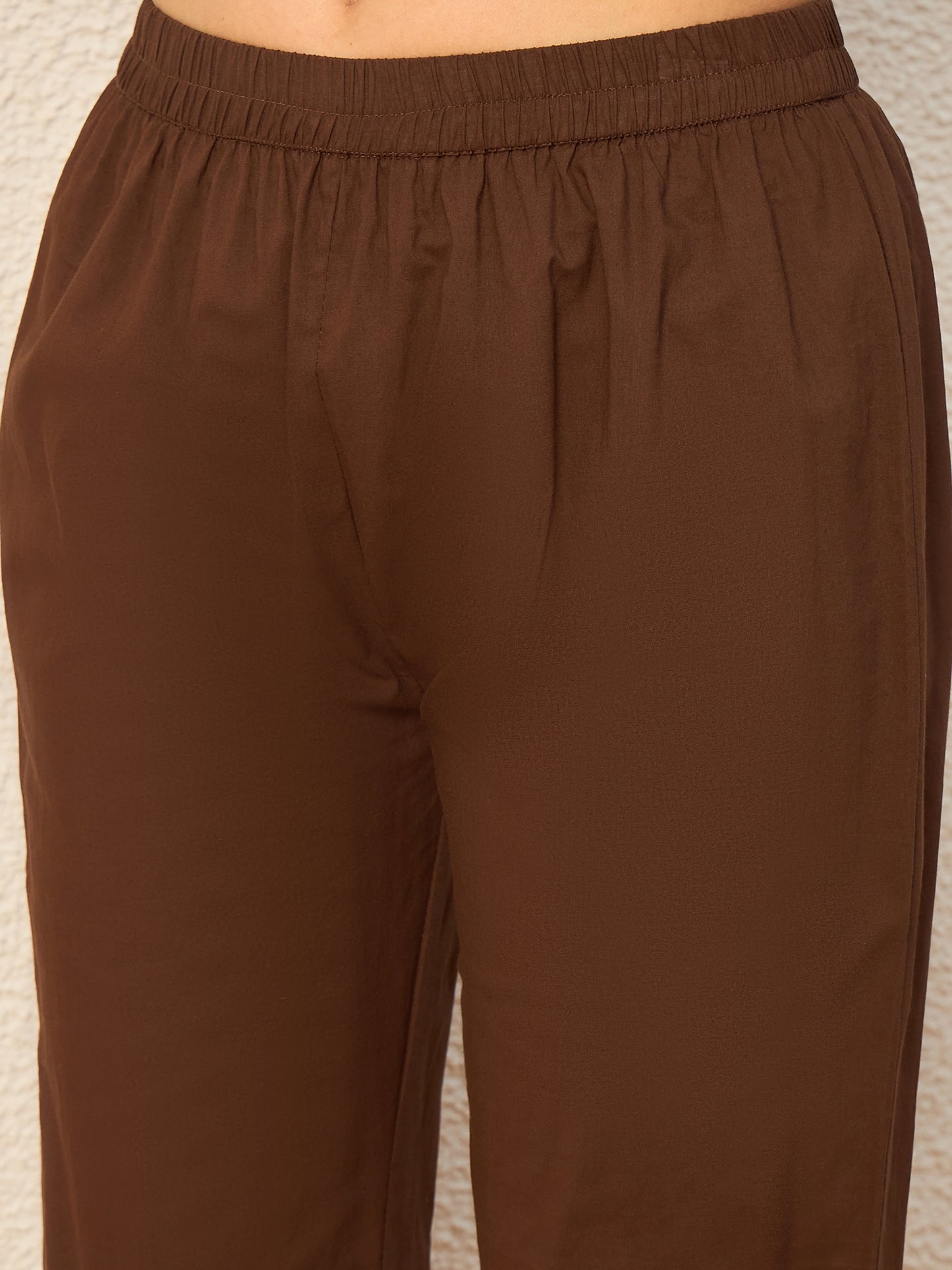 Women Ethnic Motifs Embroidered Empire Mirror Work Kurta with Trousers & With Dupatta