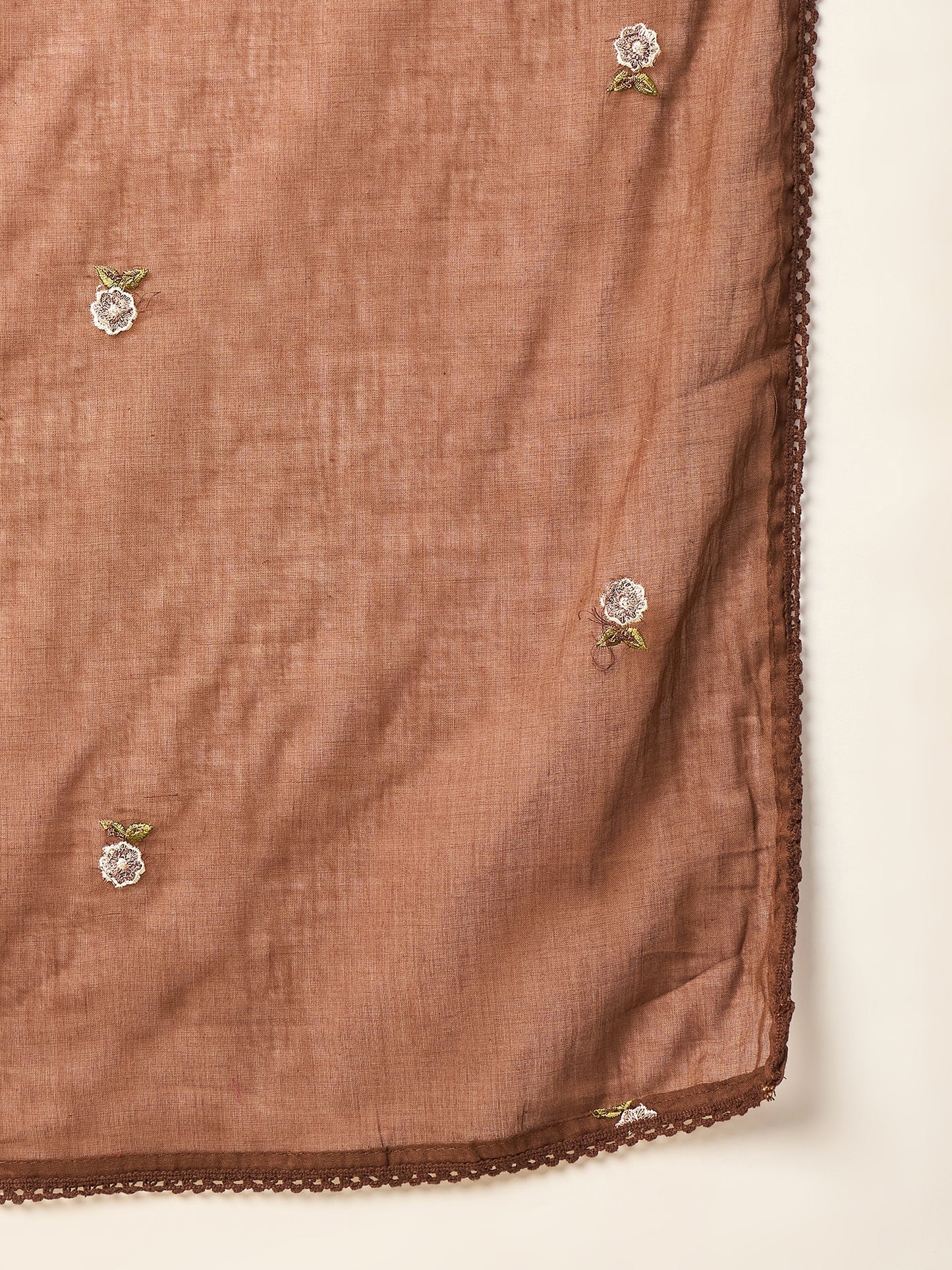 Women Ethnic Motifs Embroidered Empire Mirror Work Kurta with Trousers & With Dupatta