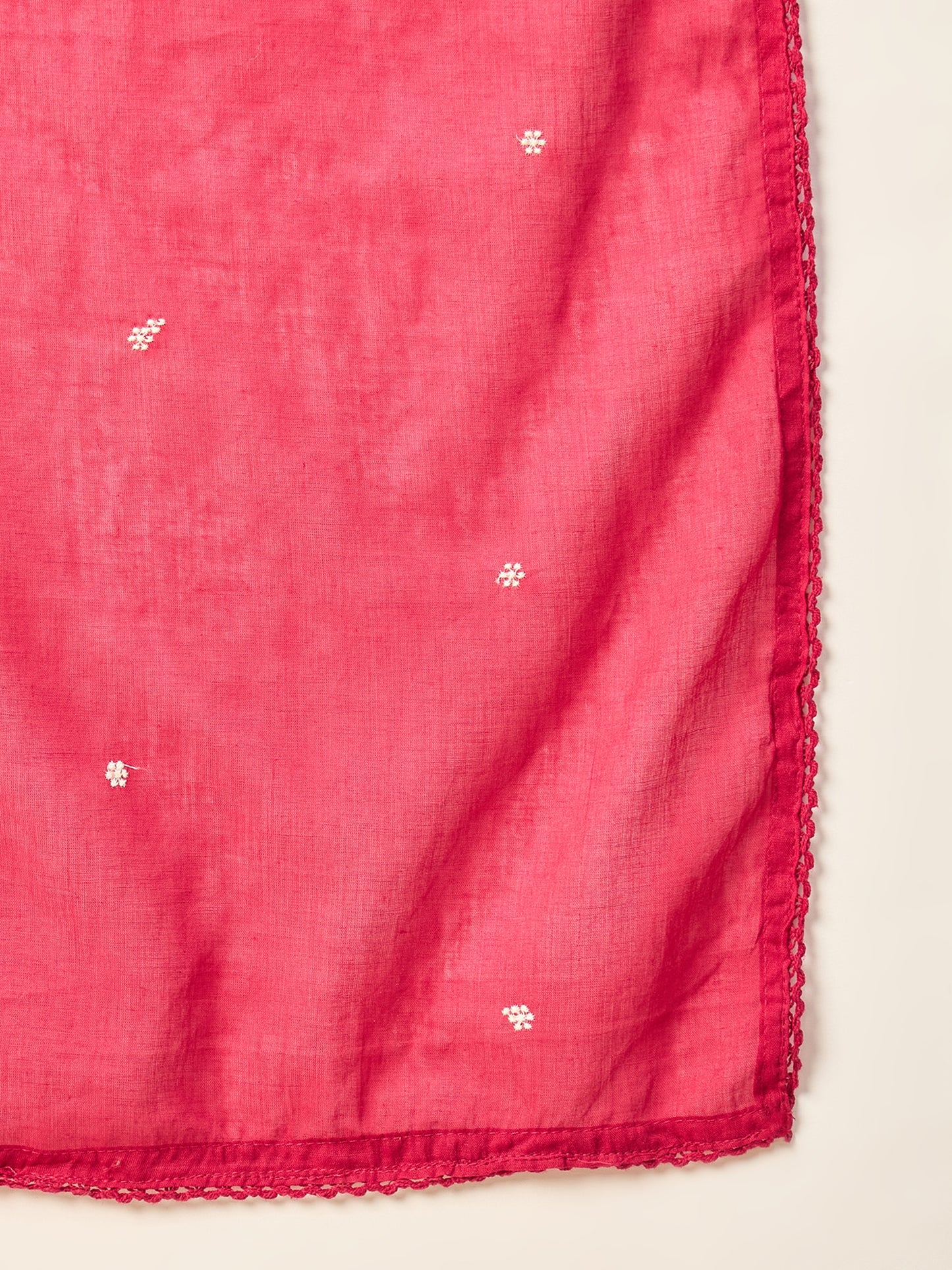 Women Ethnic Motifs Embroidered Panelled Thread Work Kurta with Trousers & With Dupatta