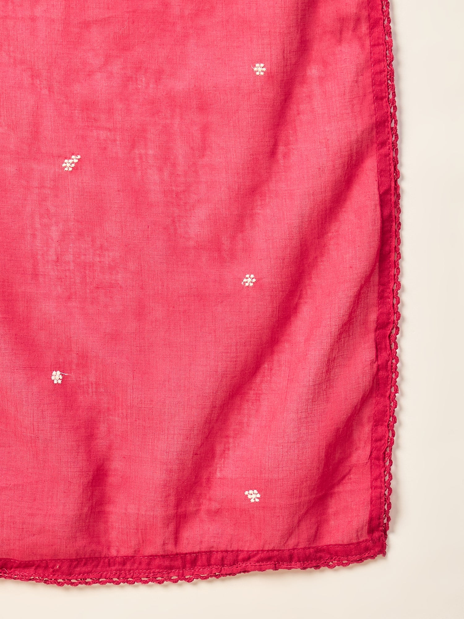 Women Ethnic Motifs Embroidered Panelled Thread Work Kurta with Trousers & With Dupatta