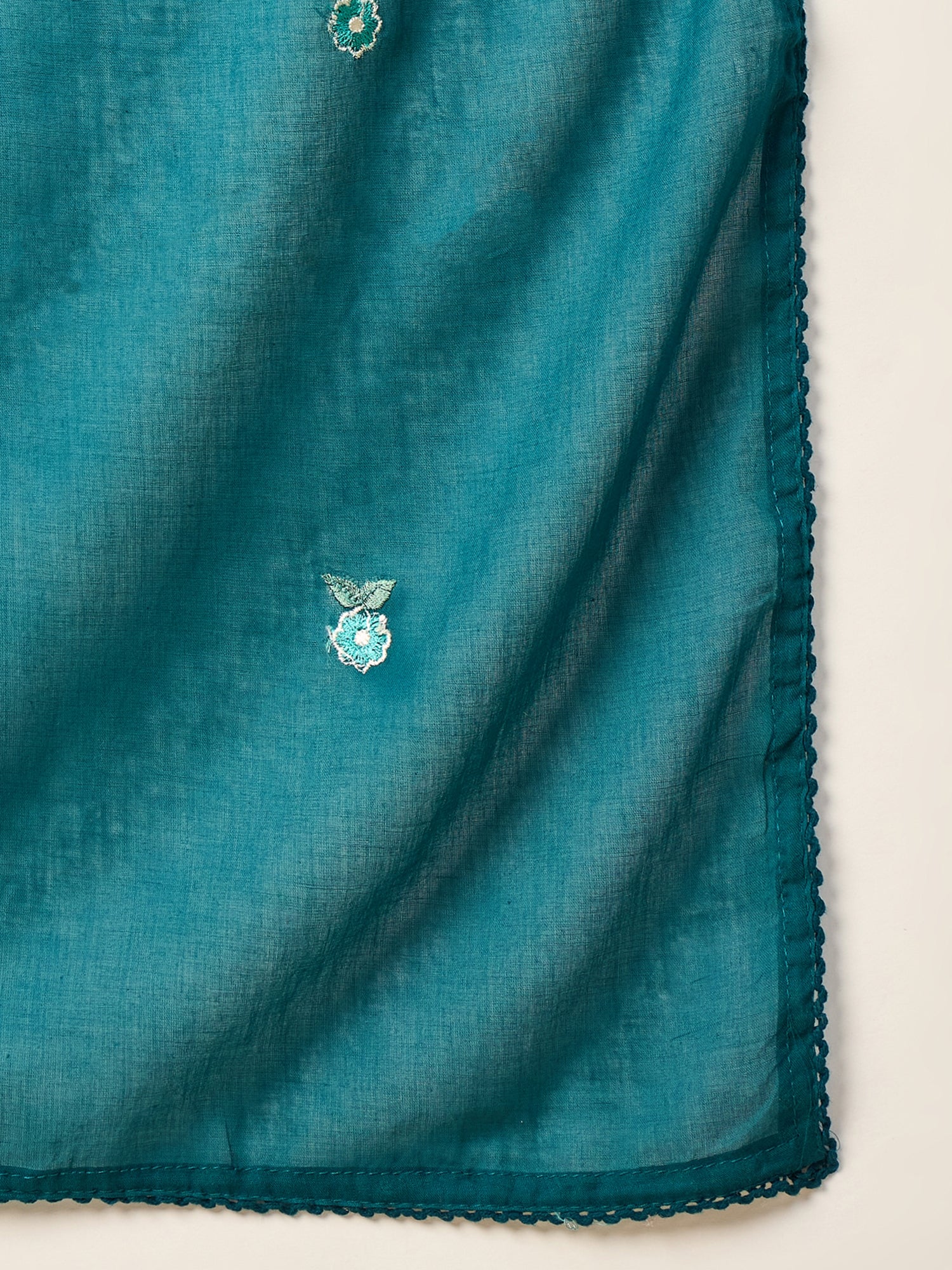 Women Ethnic Motifs Embroidered Regular Mirror Work Kurta with Trousers & With Dupatta