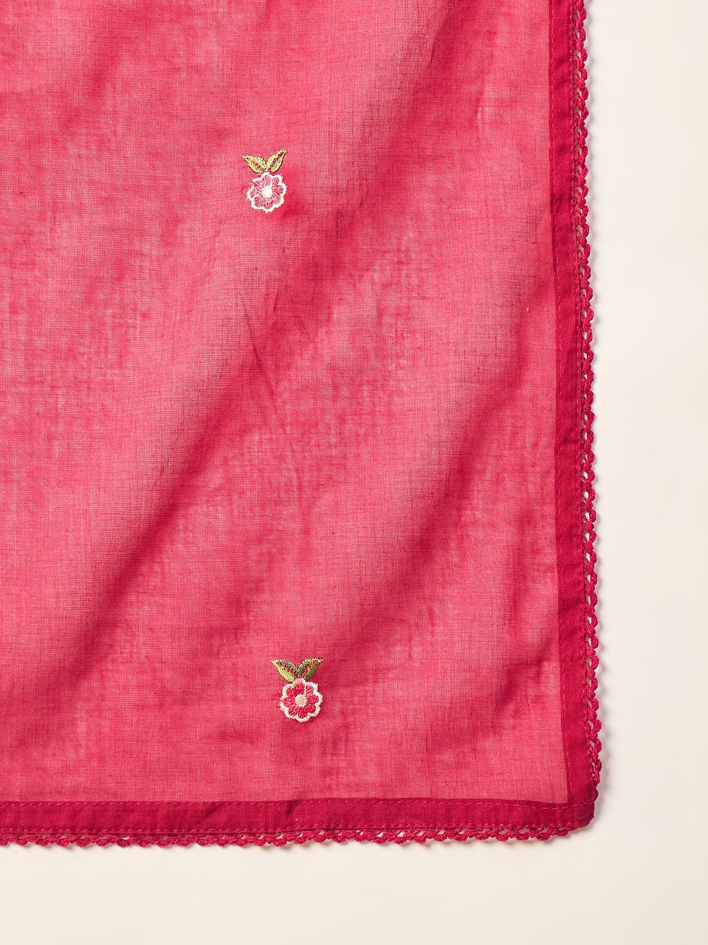 Women Ethnic Motifs Embroidered Empire Mirror Work Kurta with Trousers & With Dupatta