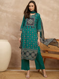 Women Ethnic Motifs Printed Regular Pure Cotton Kurta with Palazzos & With Dupatta