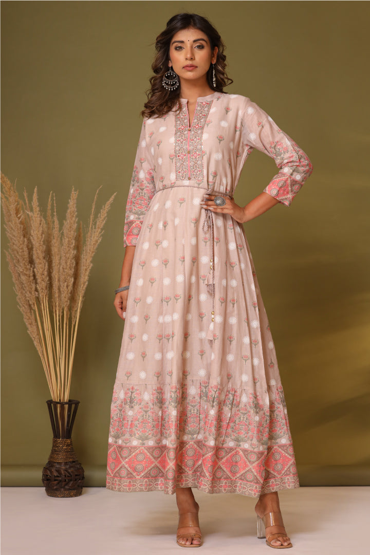 Aradhanl Rasberry Long Dress