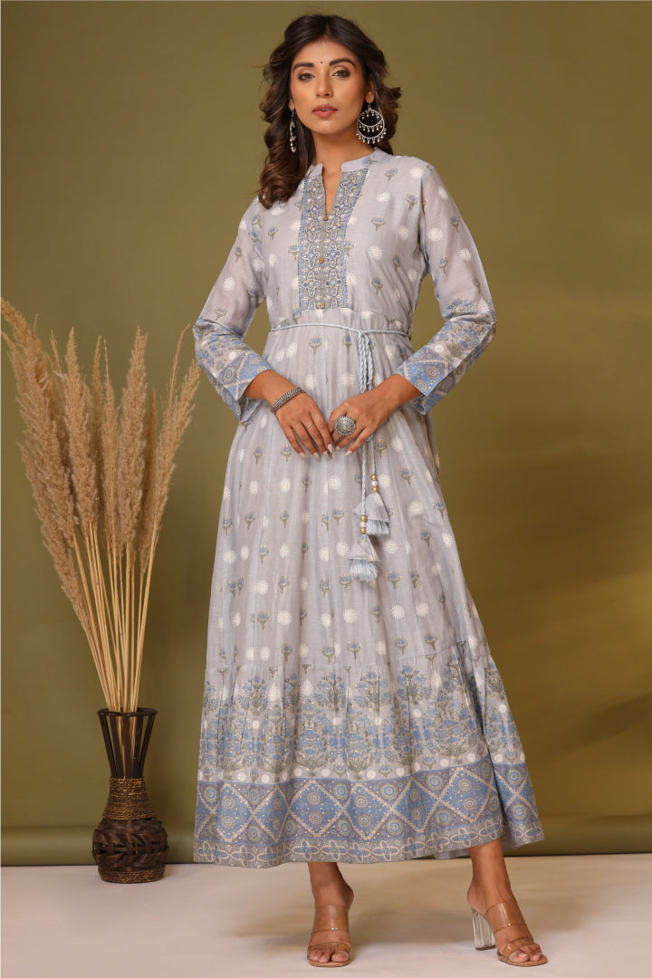 Aradhan Blue Long Dress