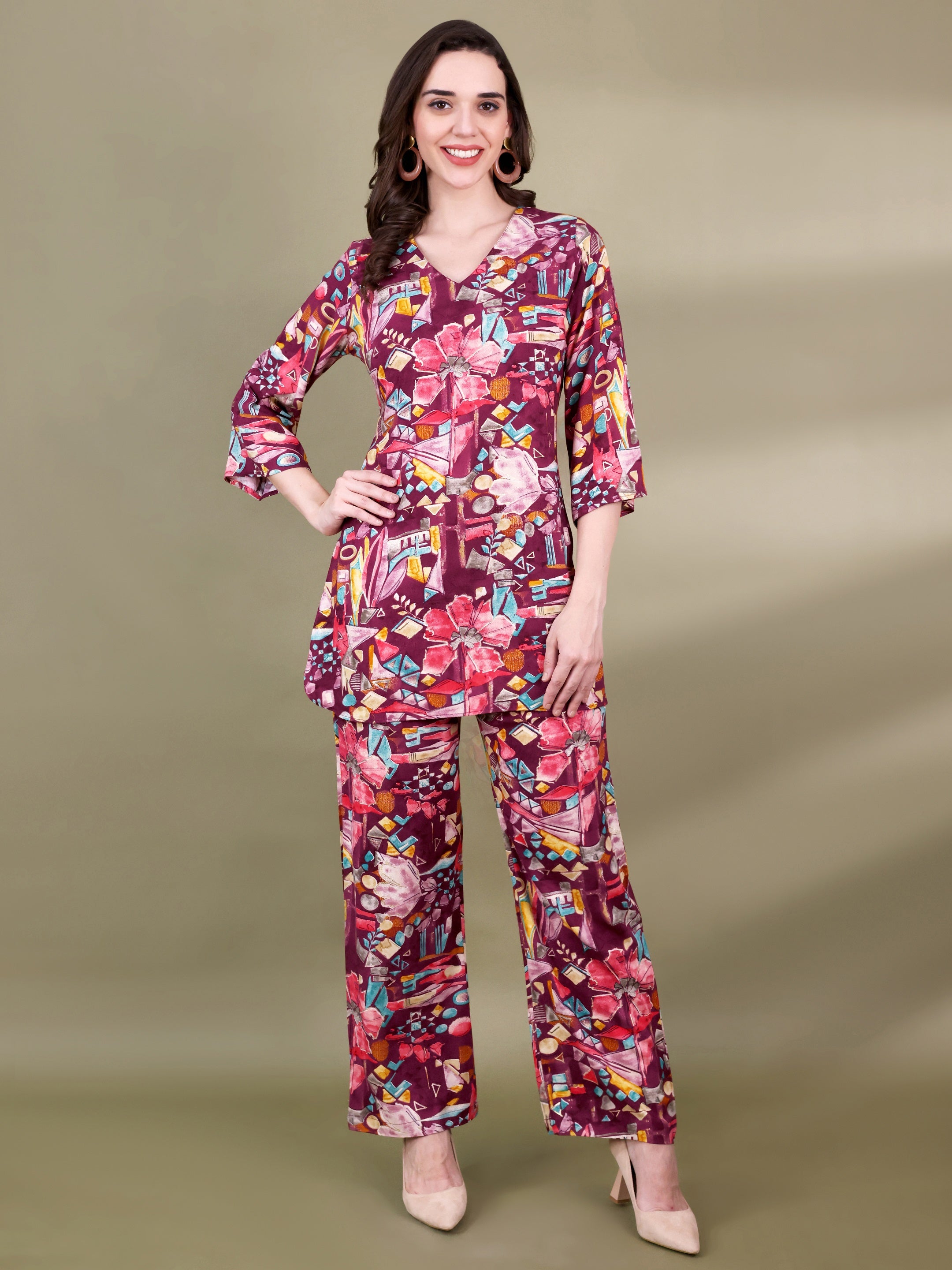 Printed Tunic With Trouser Co-Ords