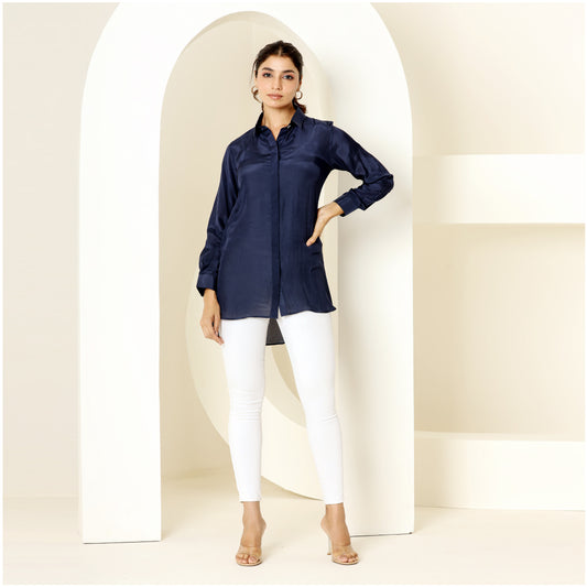 BLUE VOILE SHIRT