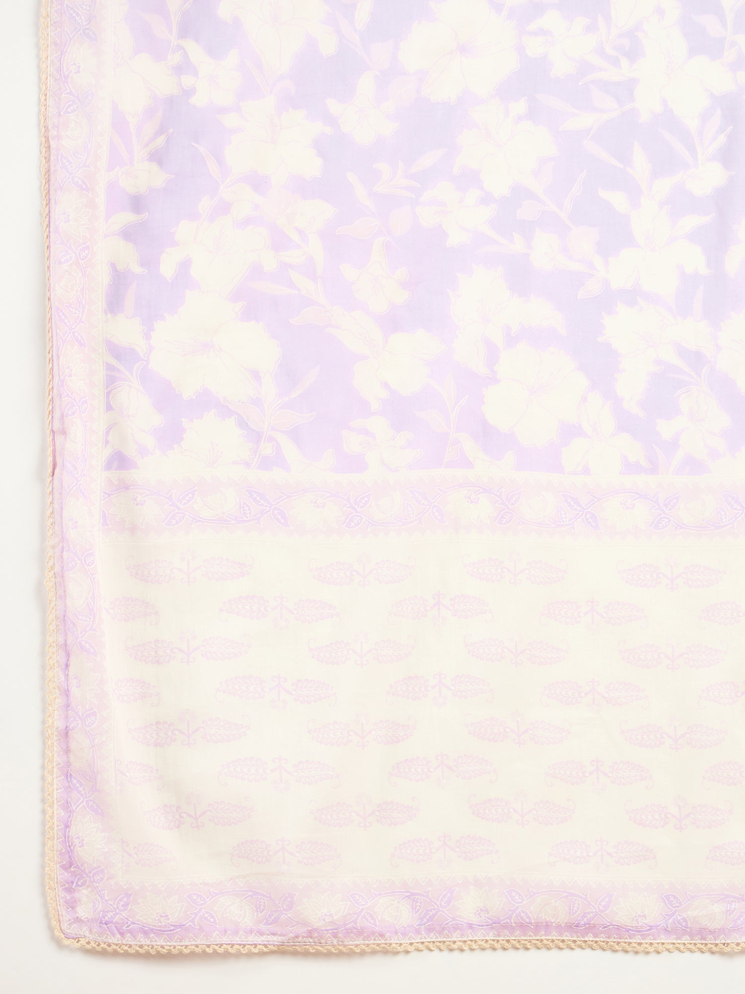 Women Printed Pleated Mirror Work Kurta with Trousers & With Dupatta
