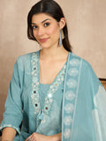 Women Floral Printed Regular Mirror Work Pure Cotton Kurta with Trousers & With Dupatta