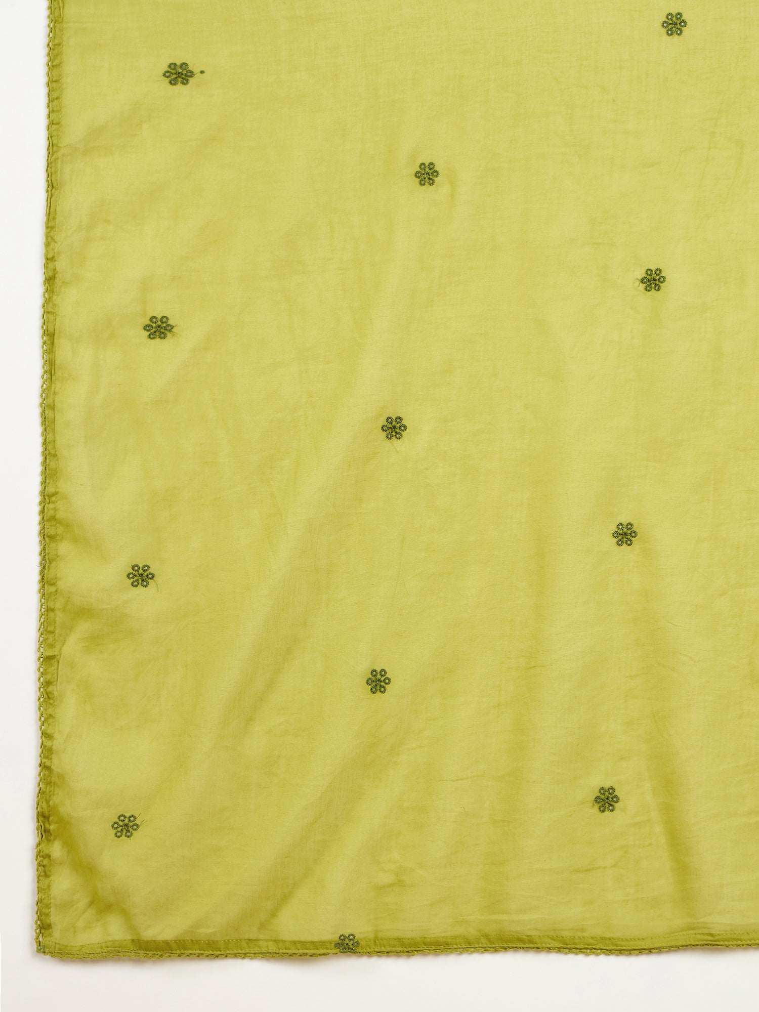 Women Floral Embroidered Regular Thread Work Kurta with Trousers & With Dupatta