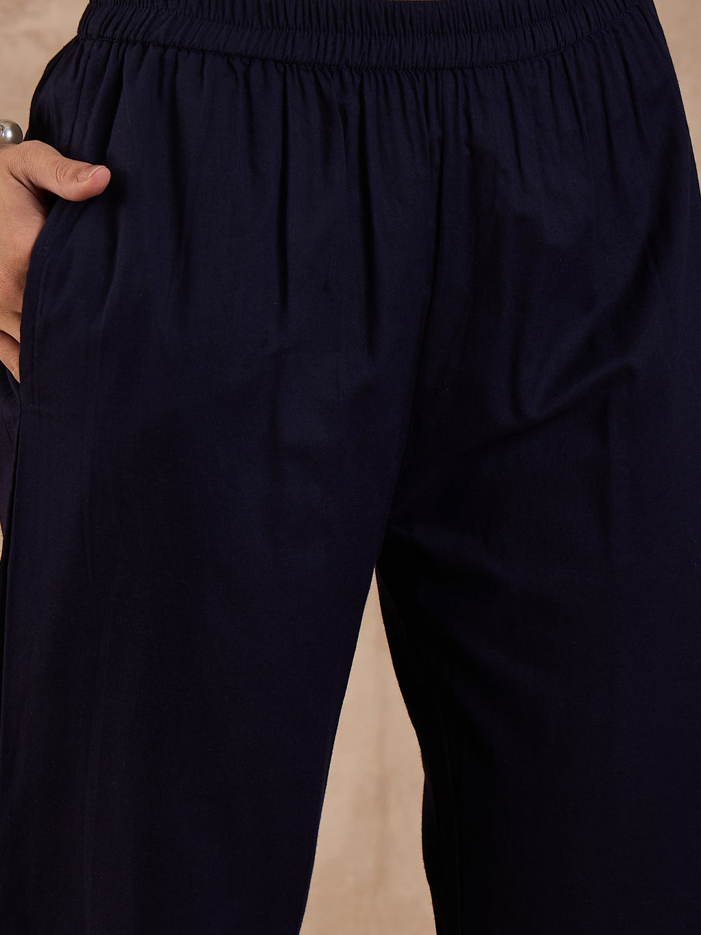 Women Floral Printed Pleated Beads and Stones Kurta with Trousers & Dupatta