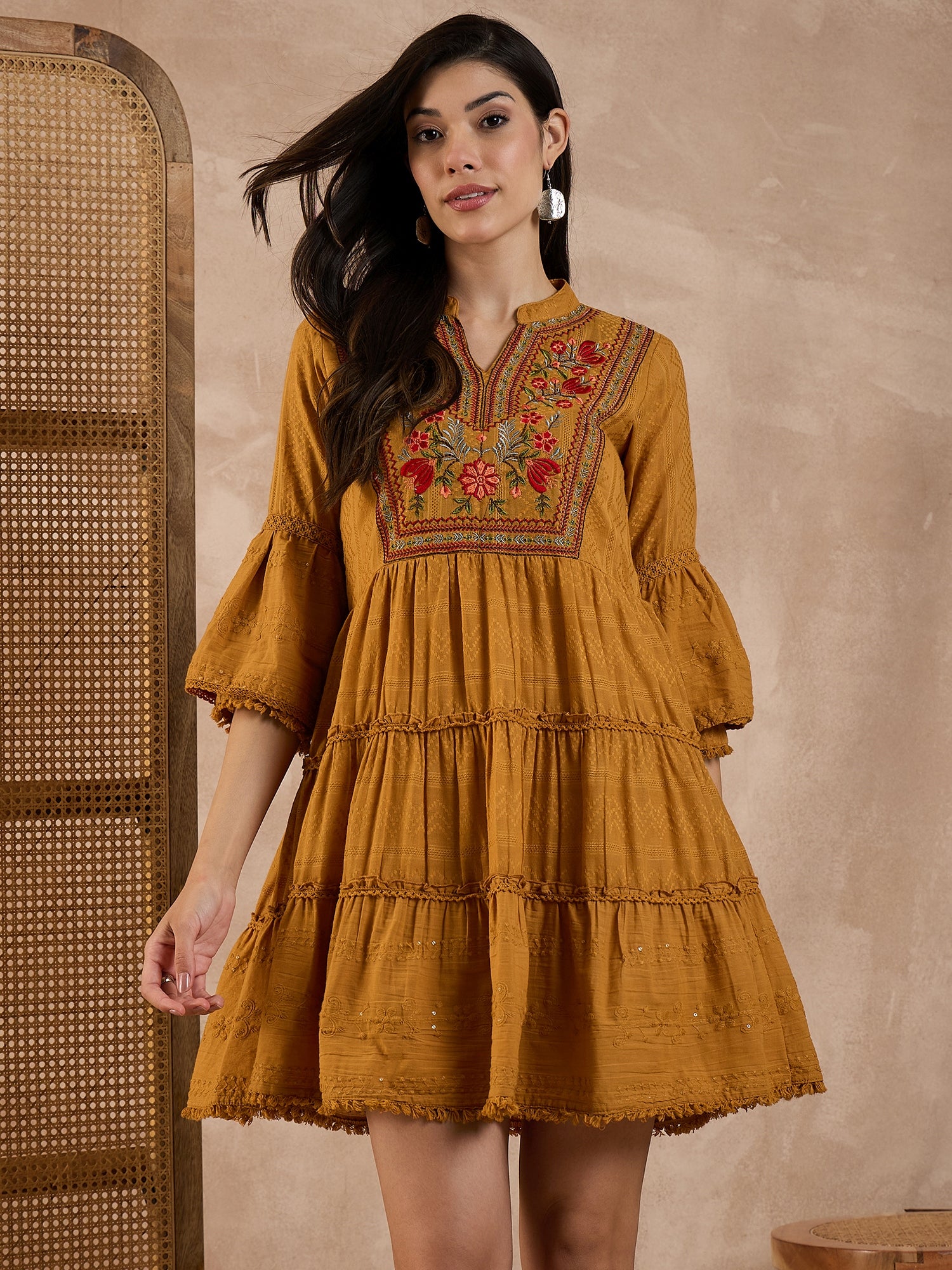 Women Pure Cotton Dobby Dress