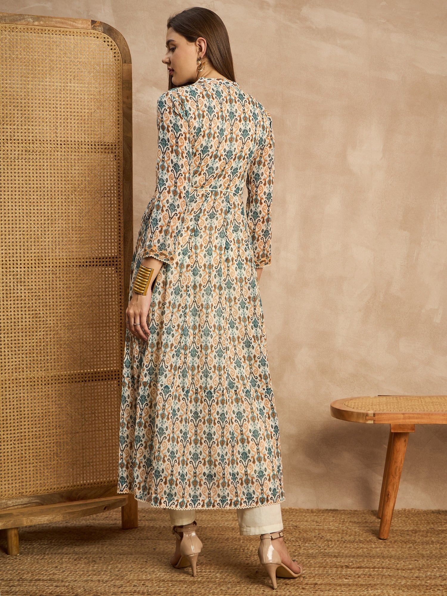 Women Ethnic Motifs Printed A-Line Dress