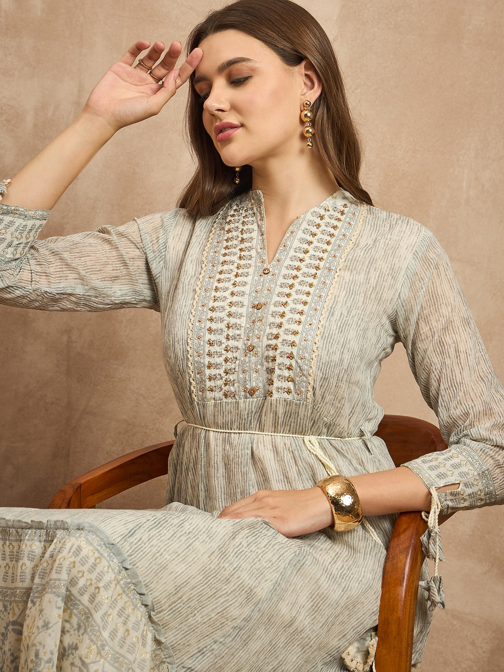 Print Organic Cotton Maxi Dress