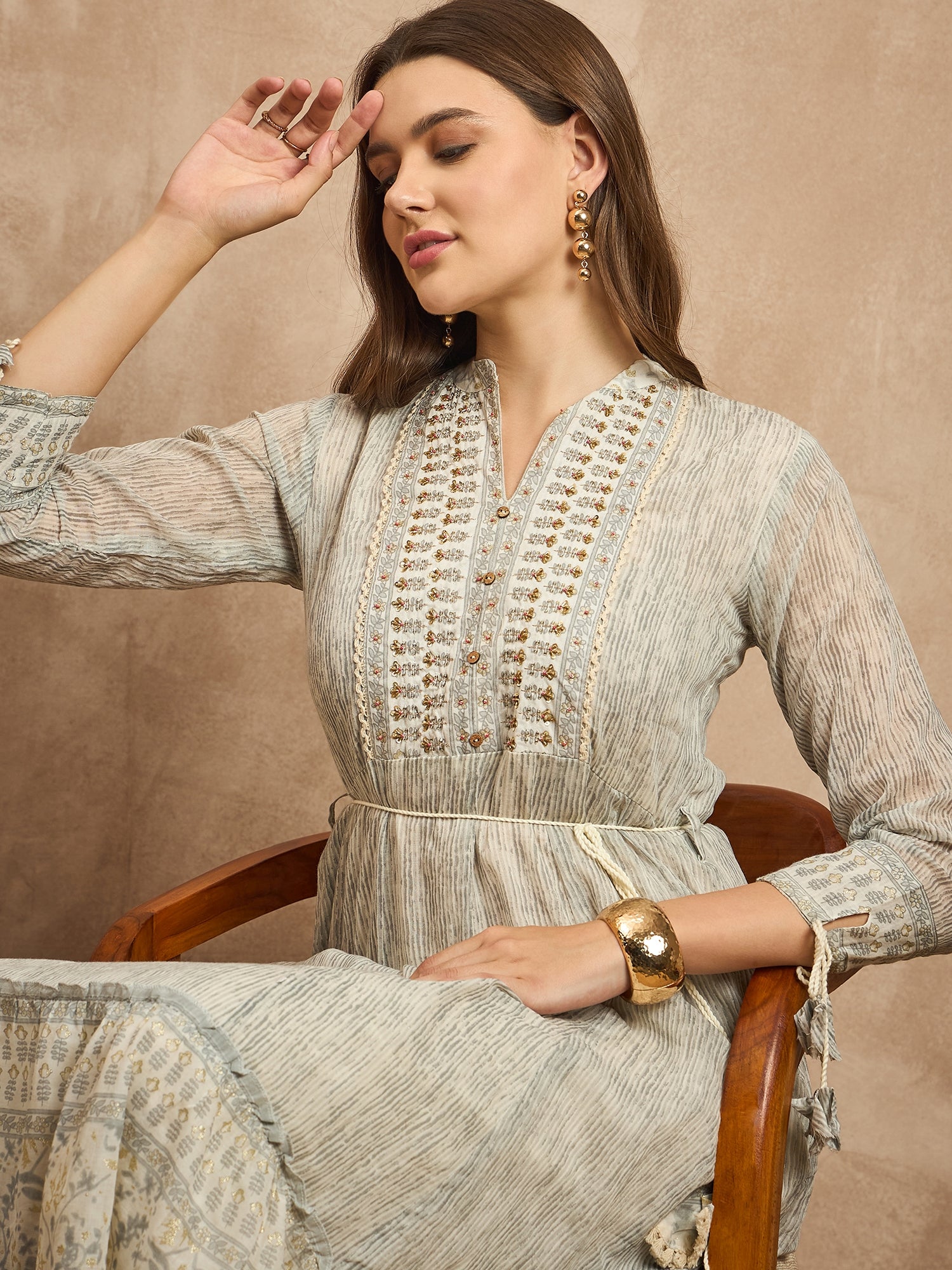 Print Organic Cotton Maxi Dress