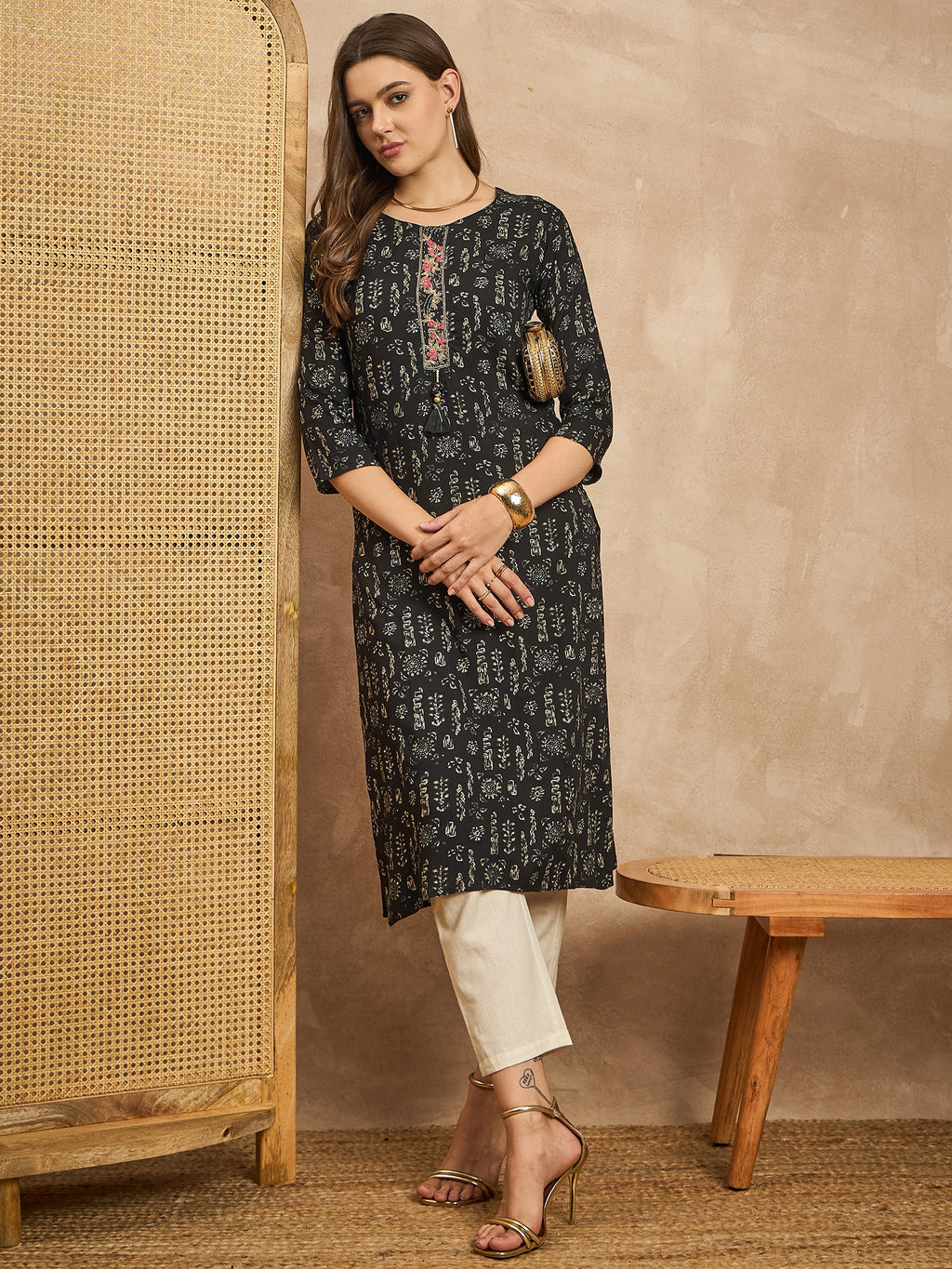 Printed Straight Kurta