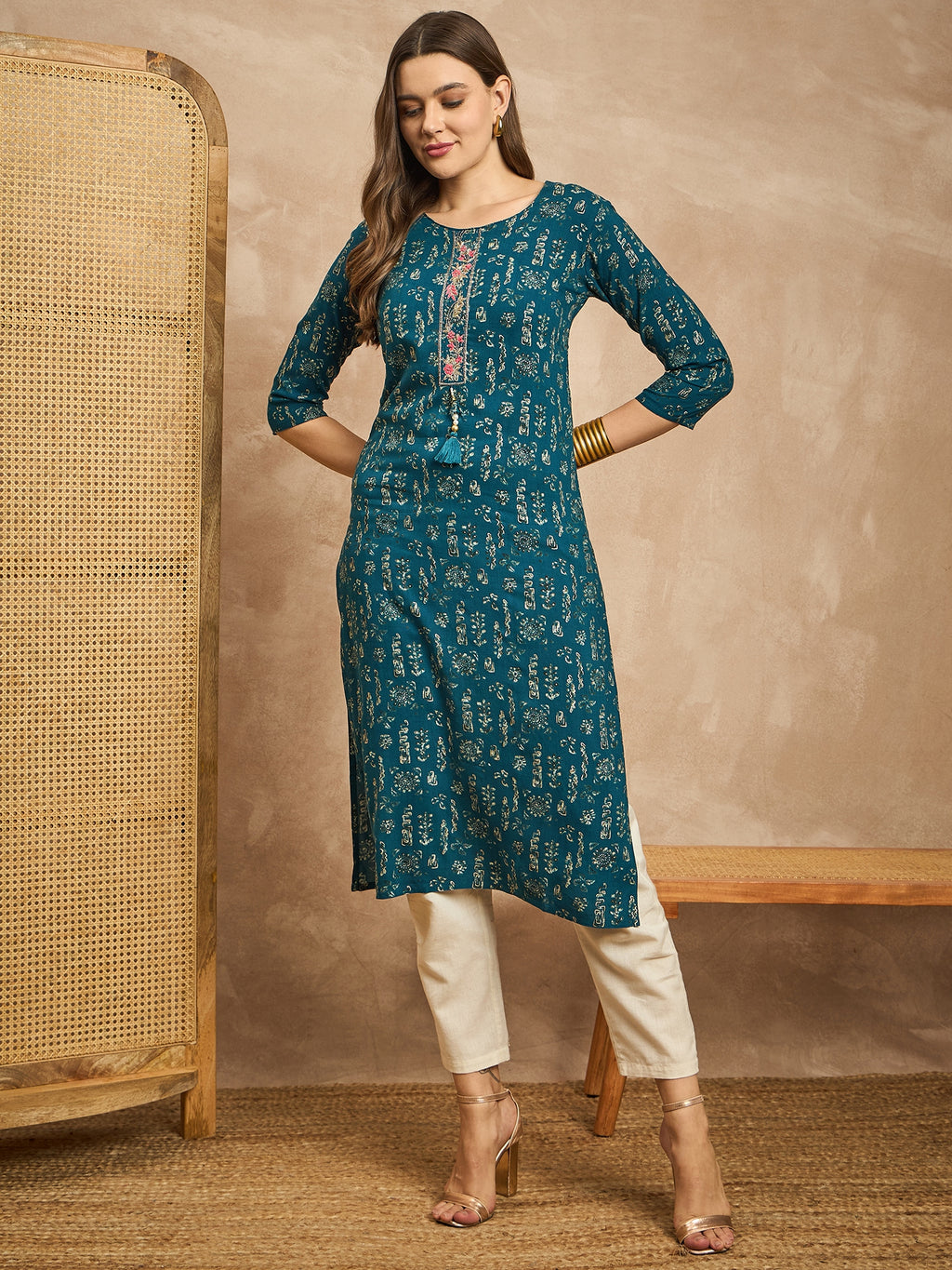 Printed Straight Kurta