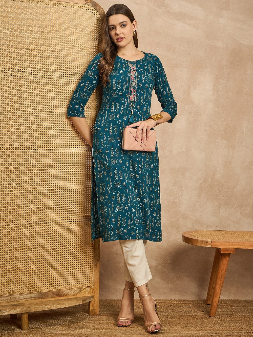 Printed Straight Kurta