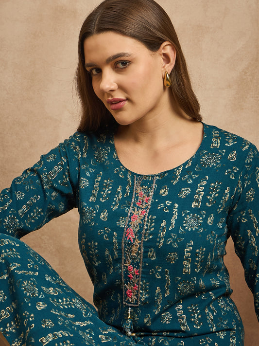 Printed Straight Kurta