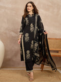 Women Ethnic Motifs Embroidered Regular Thread Work Pure Cotton Kurta with Palazzos & With Dupatta