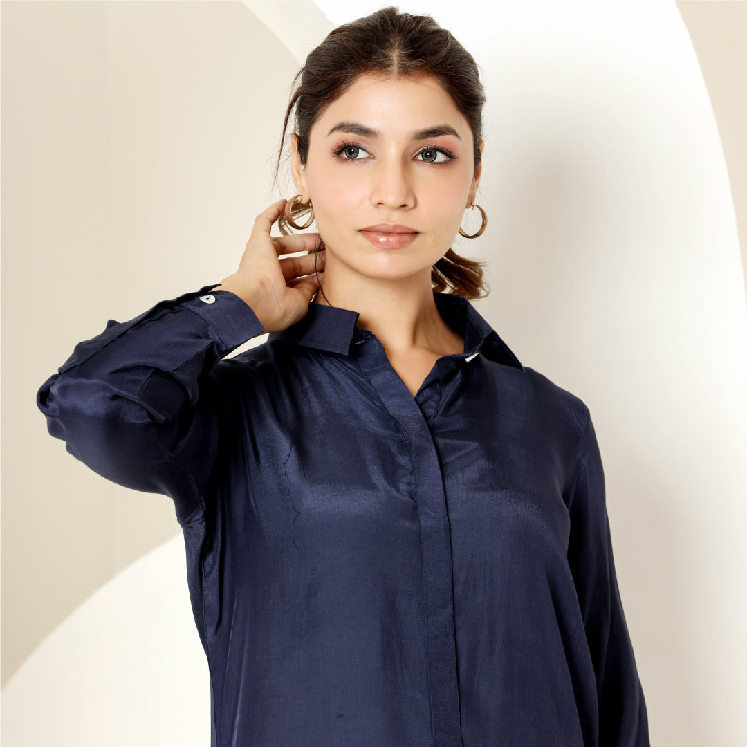 BLUE VOILE SHIRT