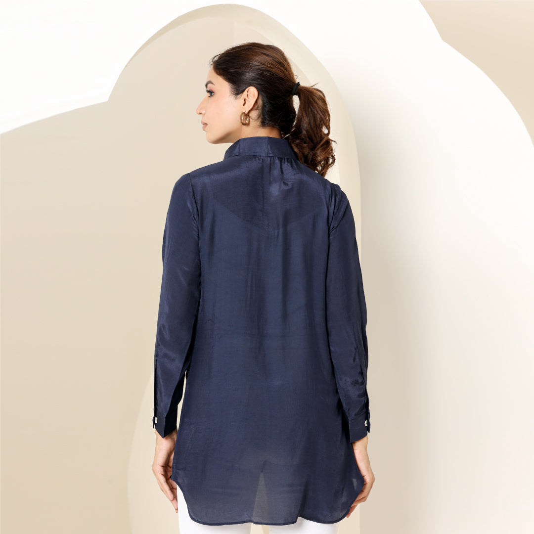 BLUE VOILE SHIRT