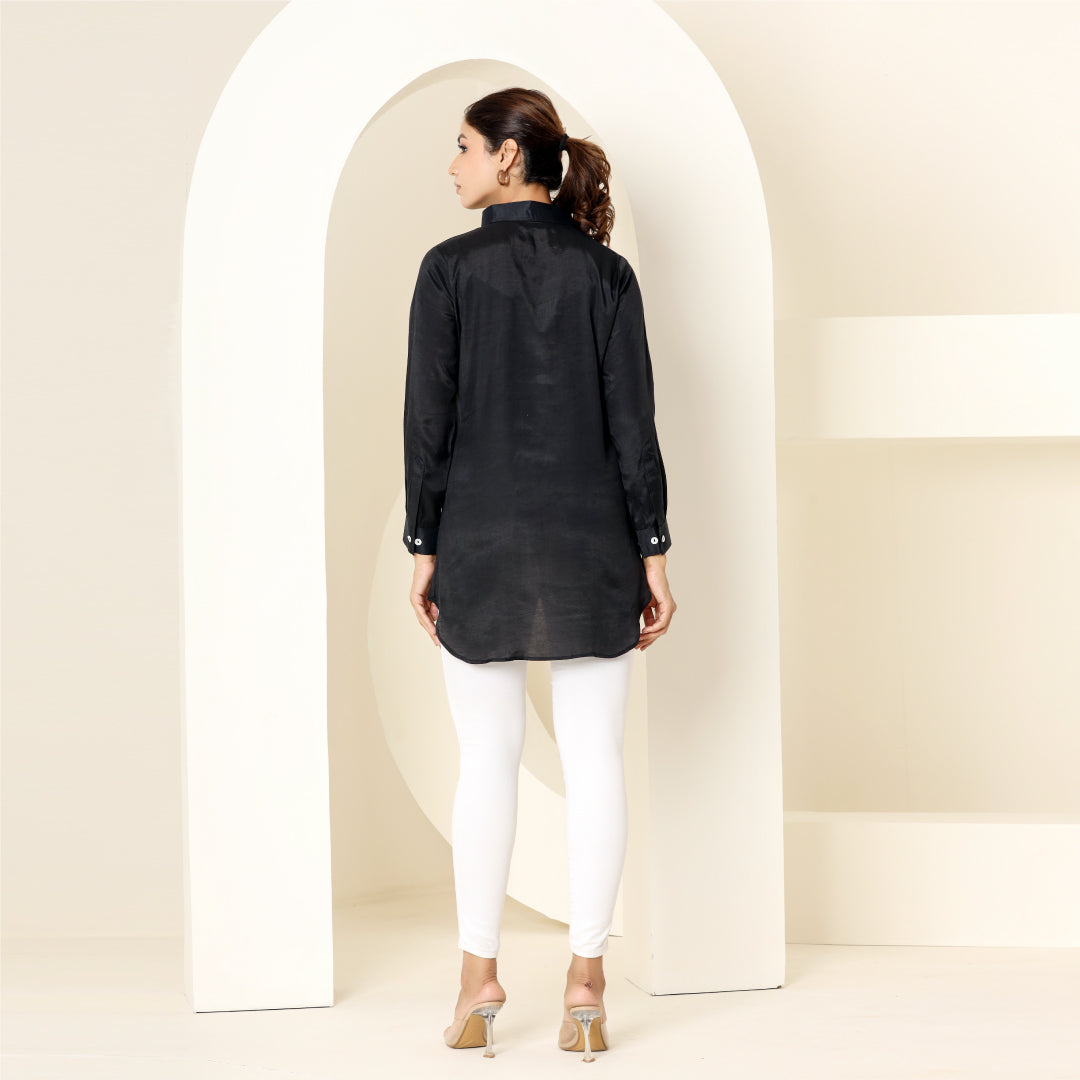 Black Voile Shirt