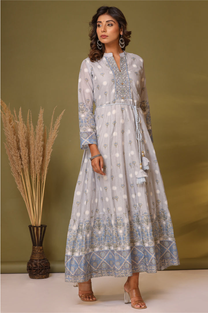 Aradhan Blue Long Dress