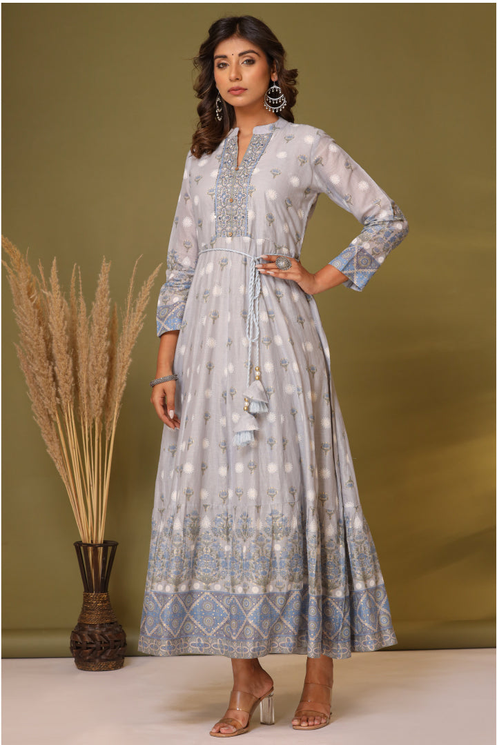 Aradhan Blue Long Dress