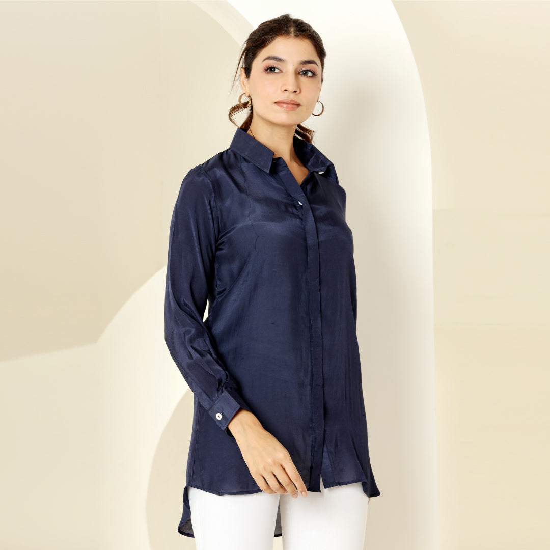 BLUE VOILE SHIRT