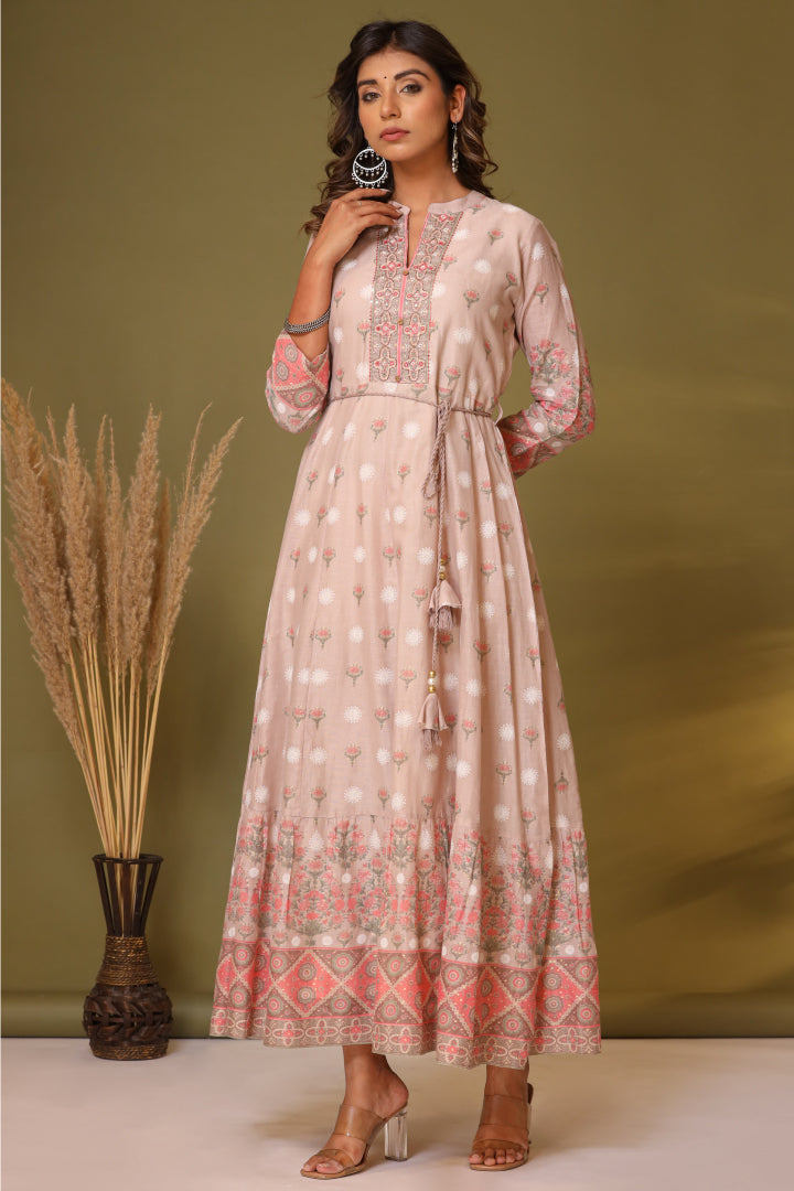 Aradhanl Rasberry Long Dress