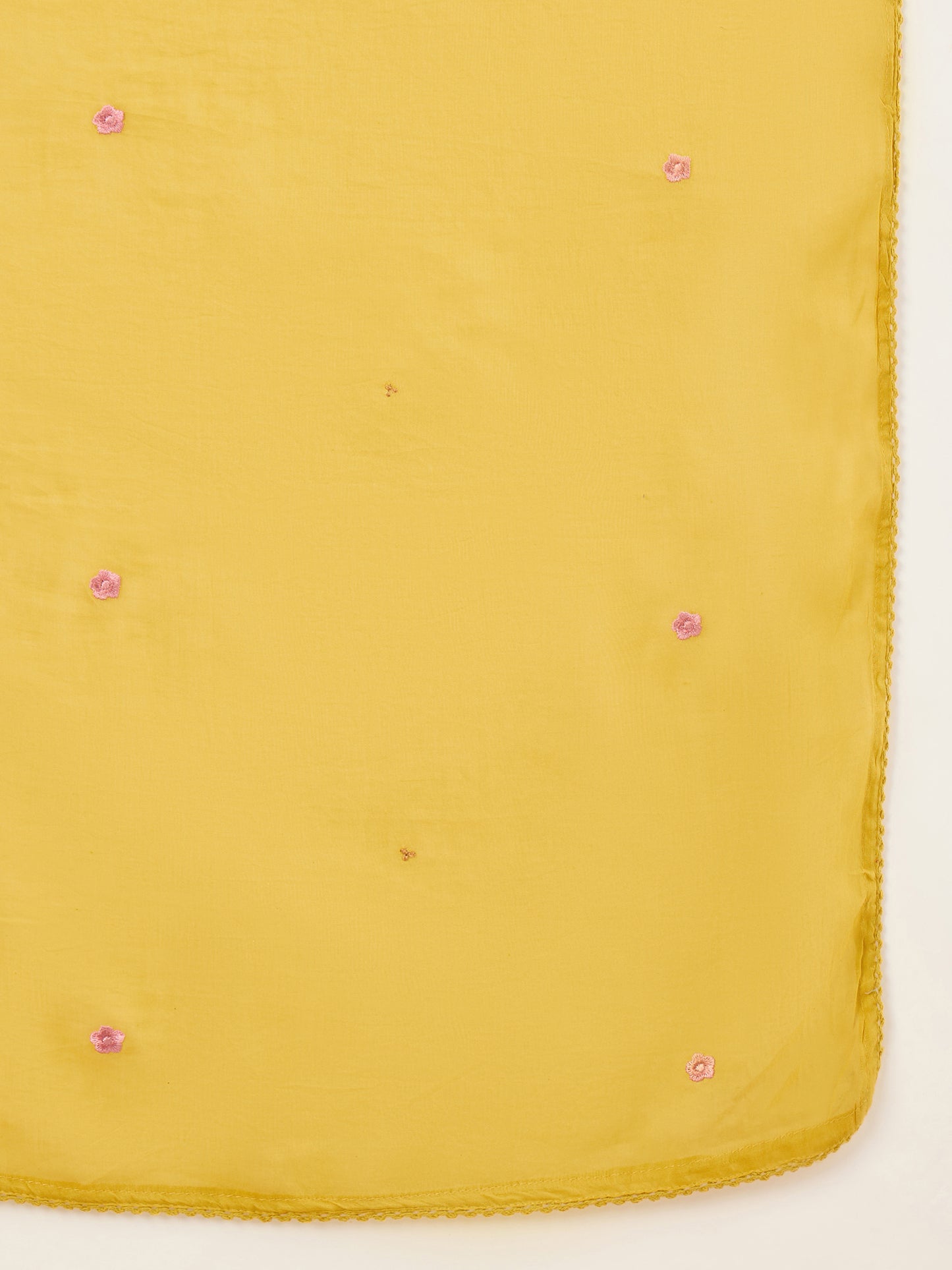 Women Floral Embroidered Regular Thread Work Kurta with Trousers & With Dupatta