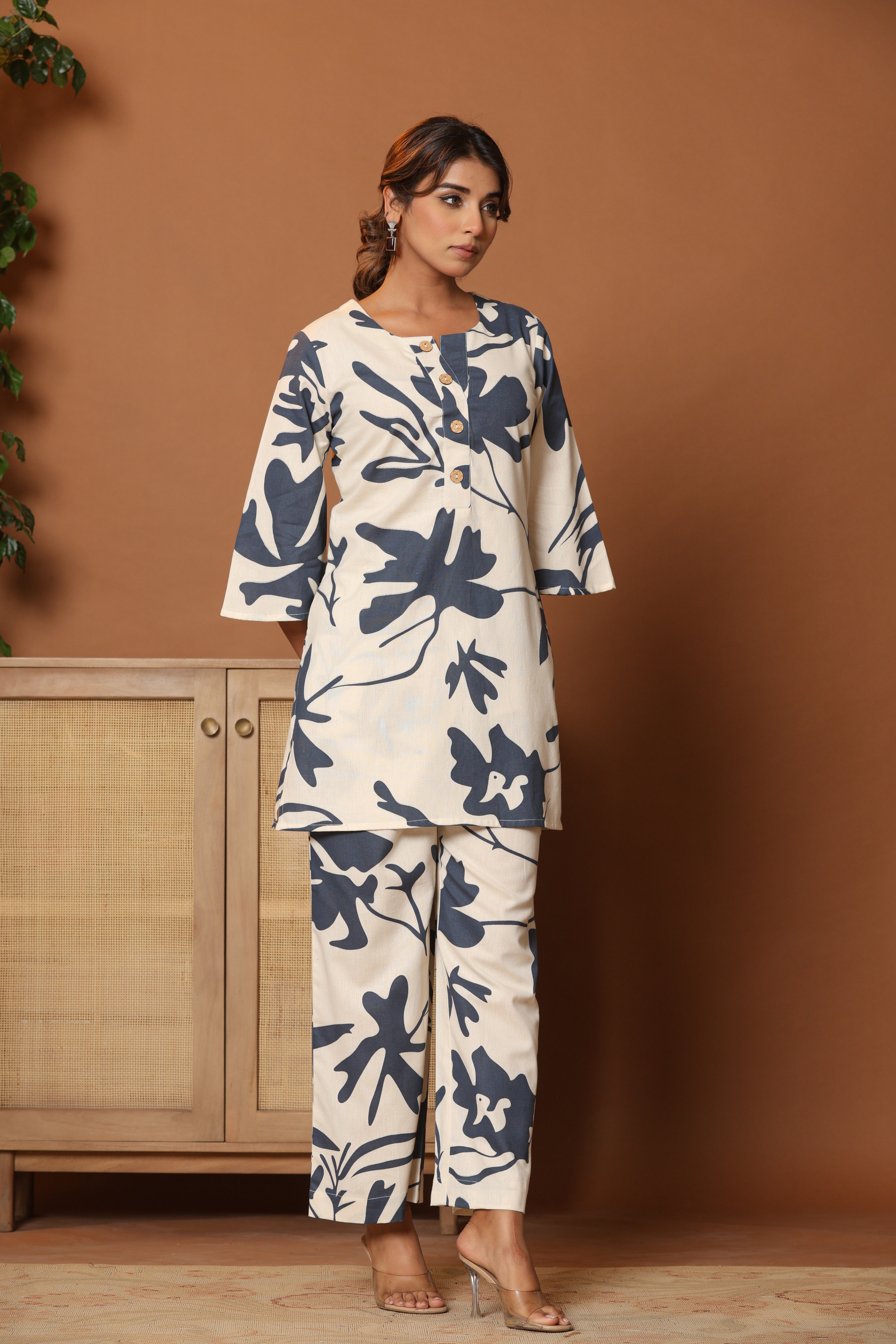 Printed Top & Trousers Co-Ords Set
