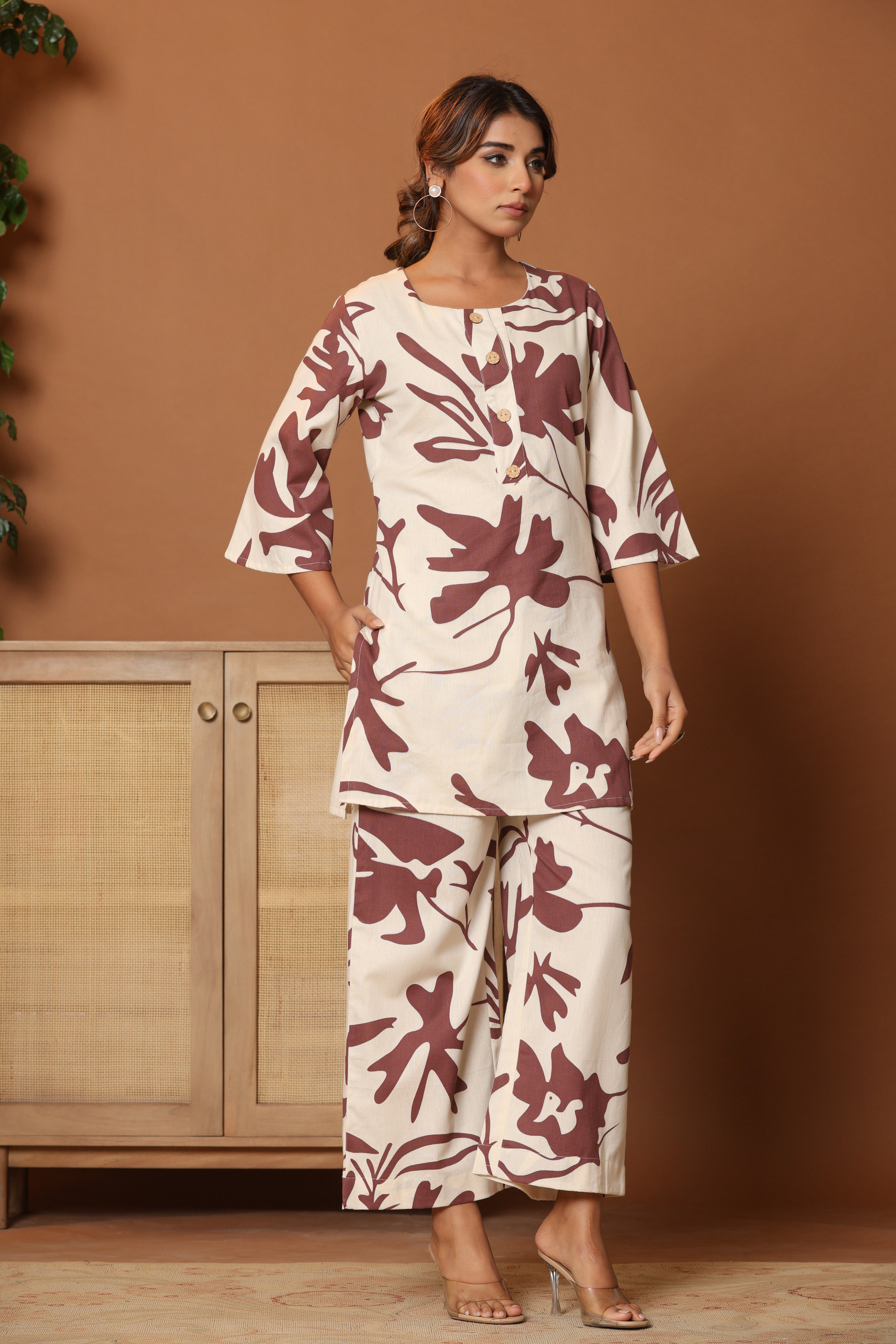 Printed Top & Trousers Co-Ords Set