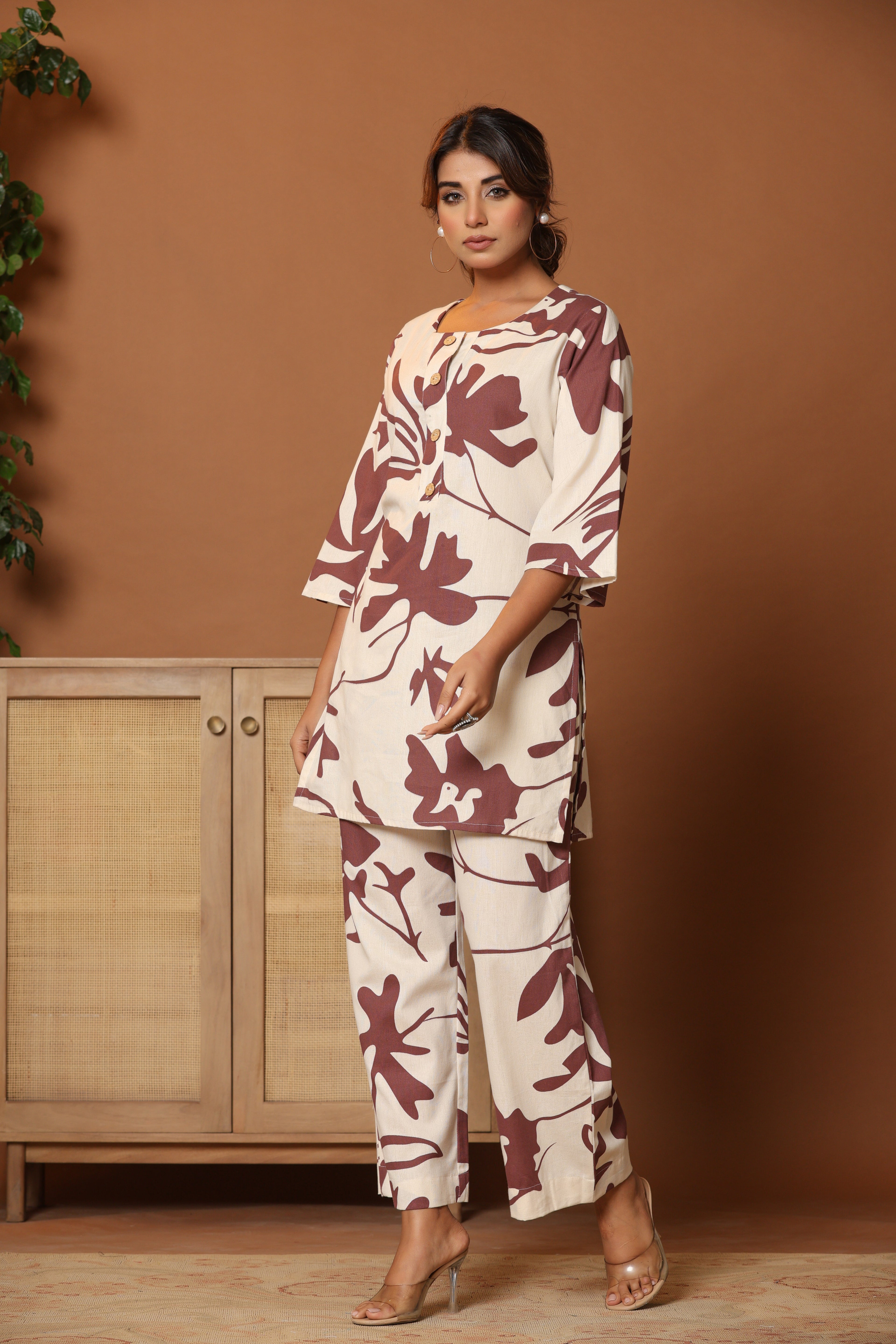 Printed Top & Trousers Co-Ords Set