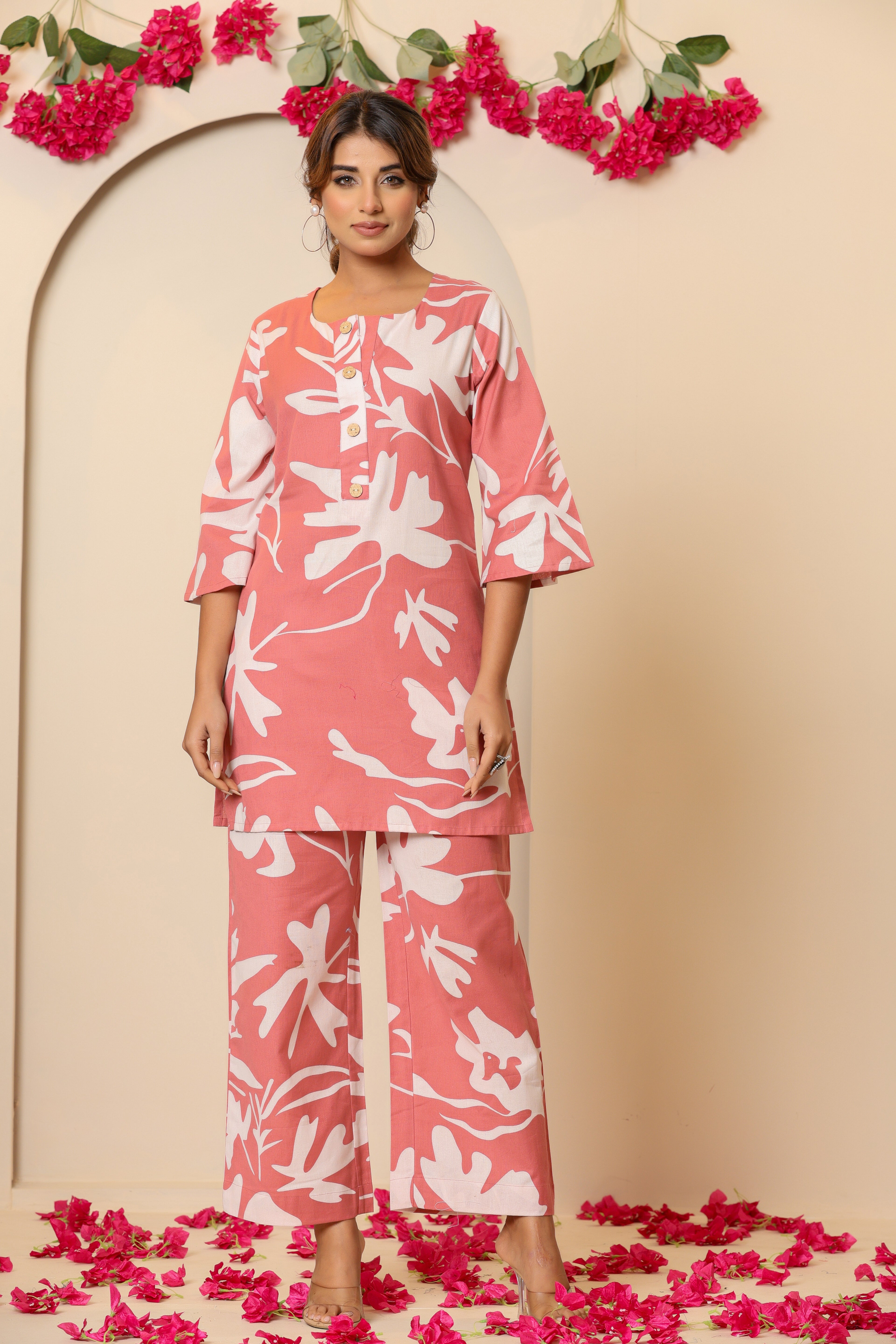 Printed Tunic With Trousers Co-Ords