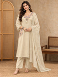 Women Ethnic Motifs Embroidered Regular Mirror Work Kurta Set