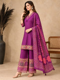 Women Ethnic Motifs Regular Thread Work Pure Cotton Kurta with Palazzos & With Dupatta