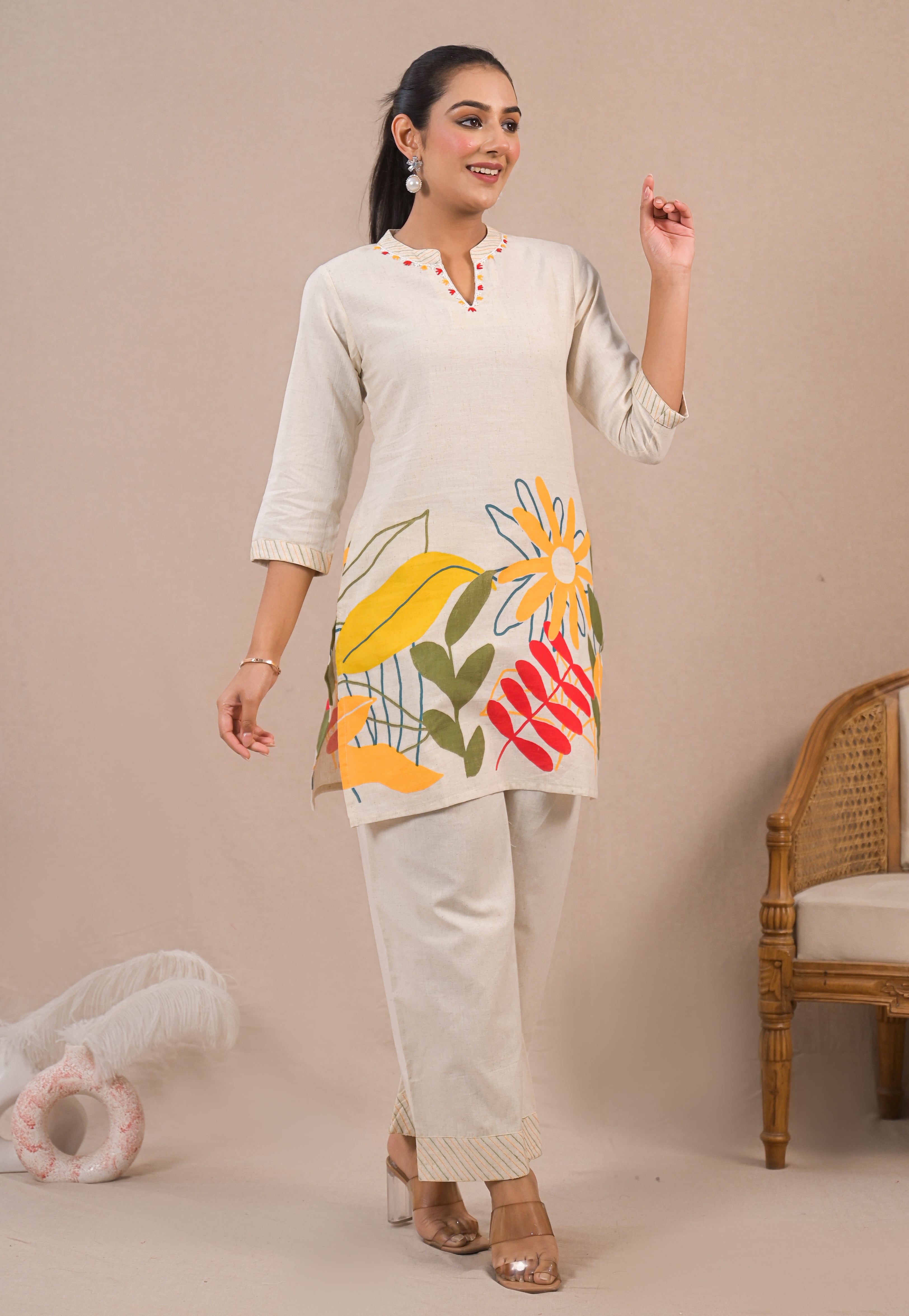 Printed Top & Trousers Co-Ords